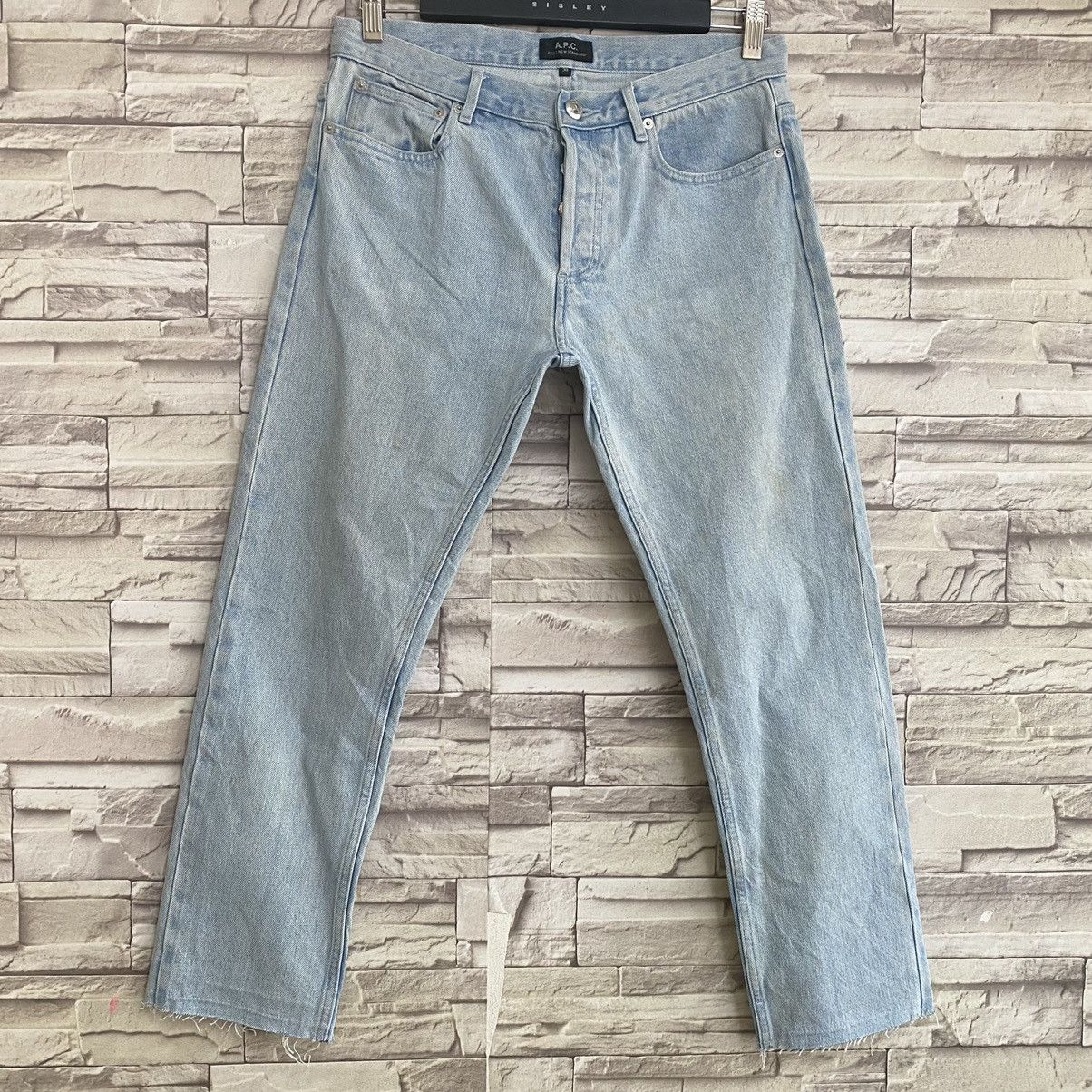 A.P.C. A.P.C Petit New Standard Sky Blue Jeans Cropped Selvedge Size US 30 / EU 46 - 3 Thumbnail