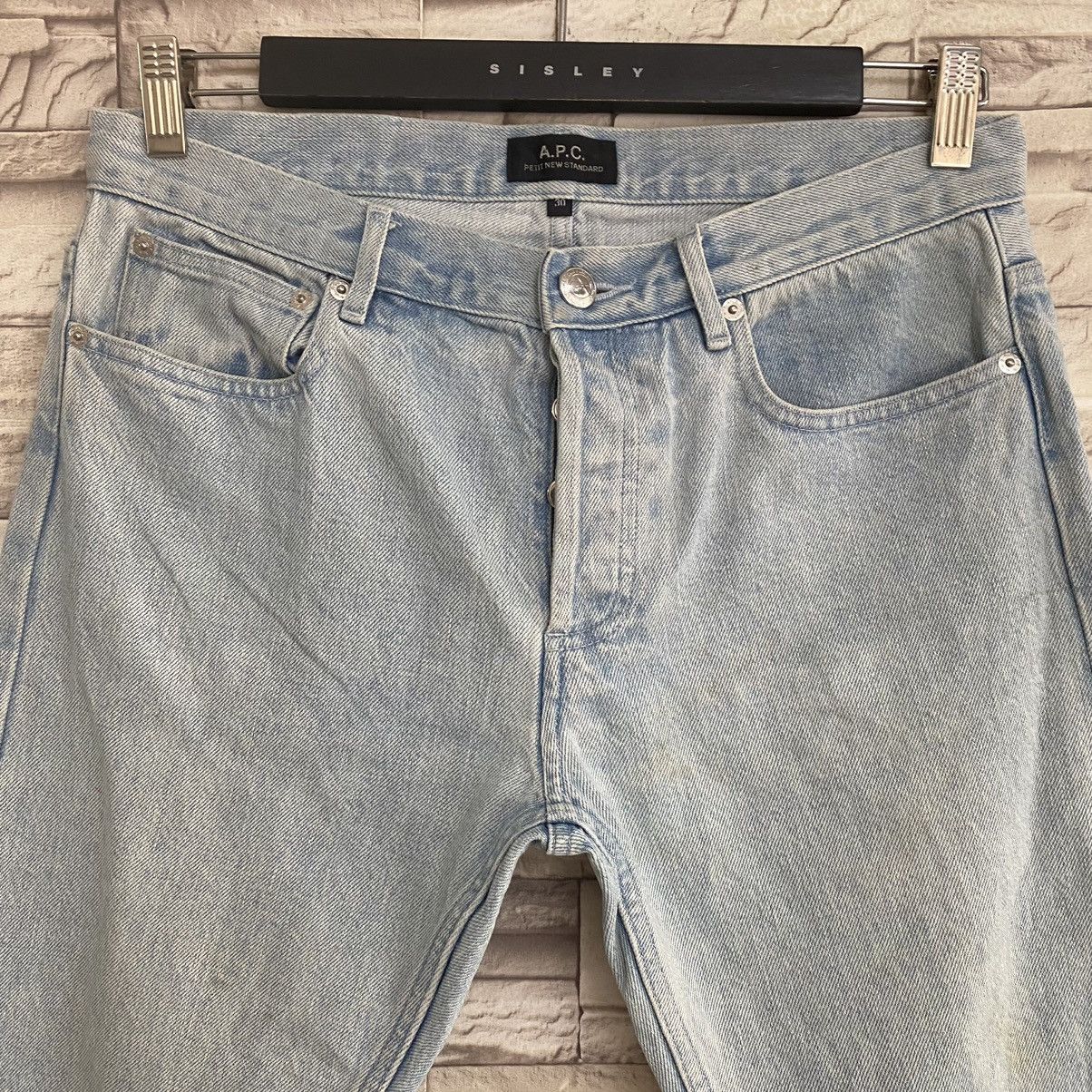A.P.C. A.P.C Petit New Standard Sky Blue Jeans Cropped Selvedge Size US 30 / EU 46 - 4 Thumbnail
