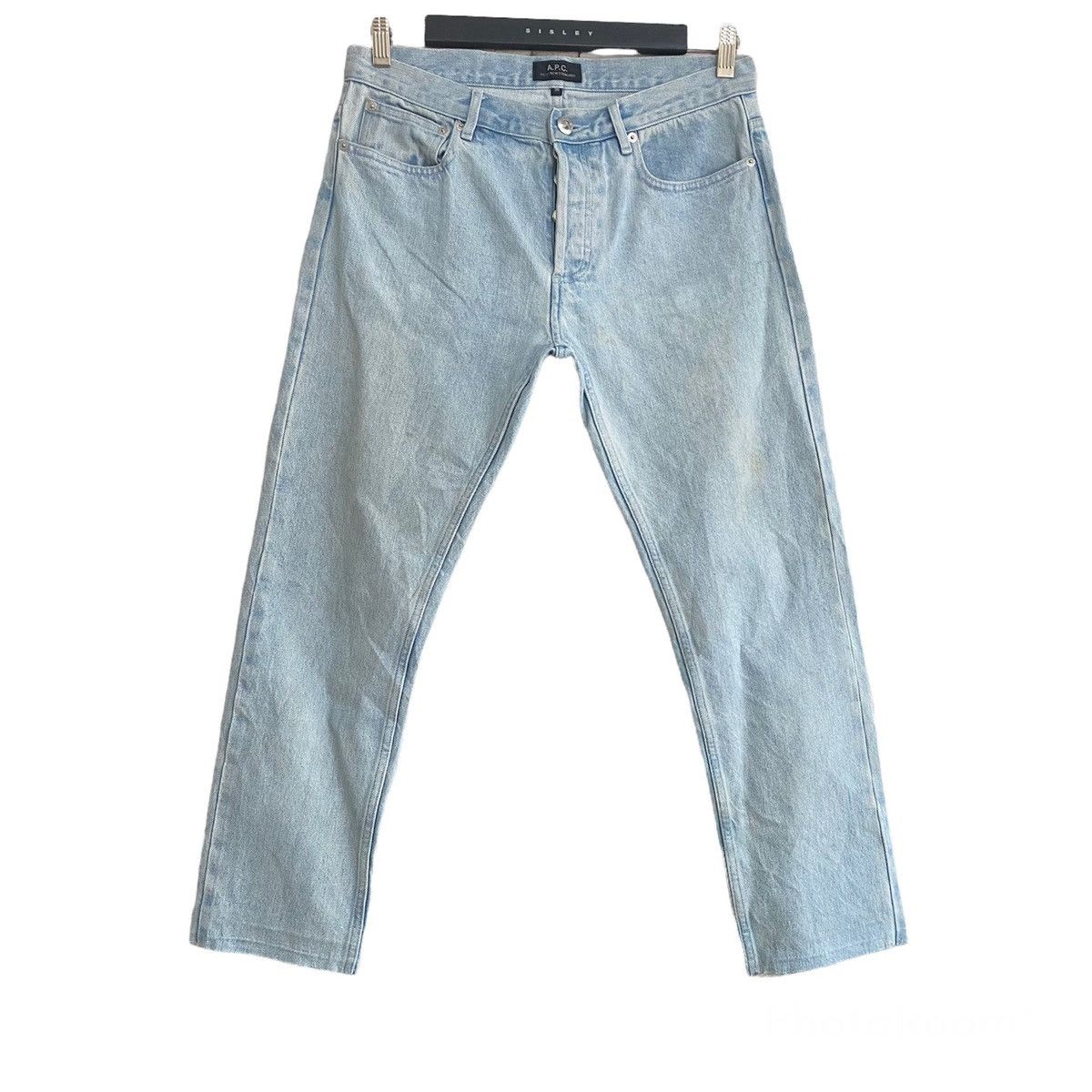 A.P.C. A.P.C Petit New Standard Sky Blue Jeans Cropped Selvedge Size US 30 / EU 46 - 1 Thumbnail