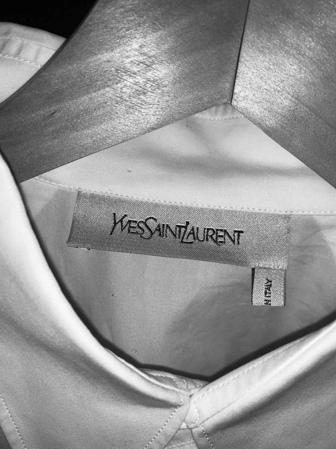 Saint Laurent Paris × Tom Ford × Yves Saint Laurent Super Super Limited Runway Ruffle Shirt designed by Tom Ford Size US M / EU 48-50 / 2 - 2 Thumbnail