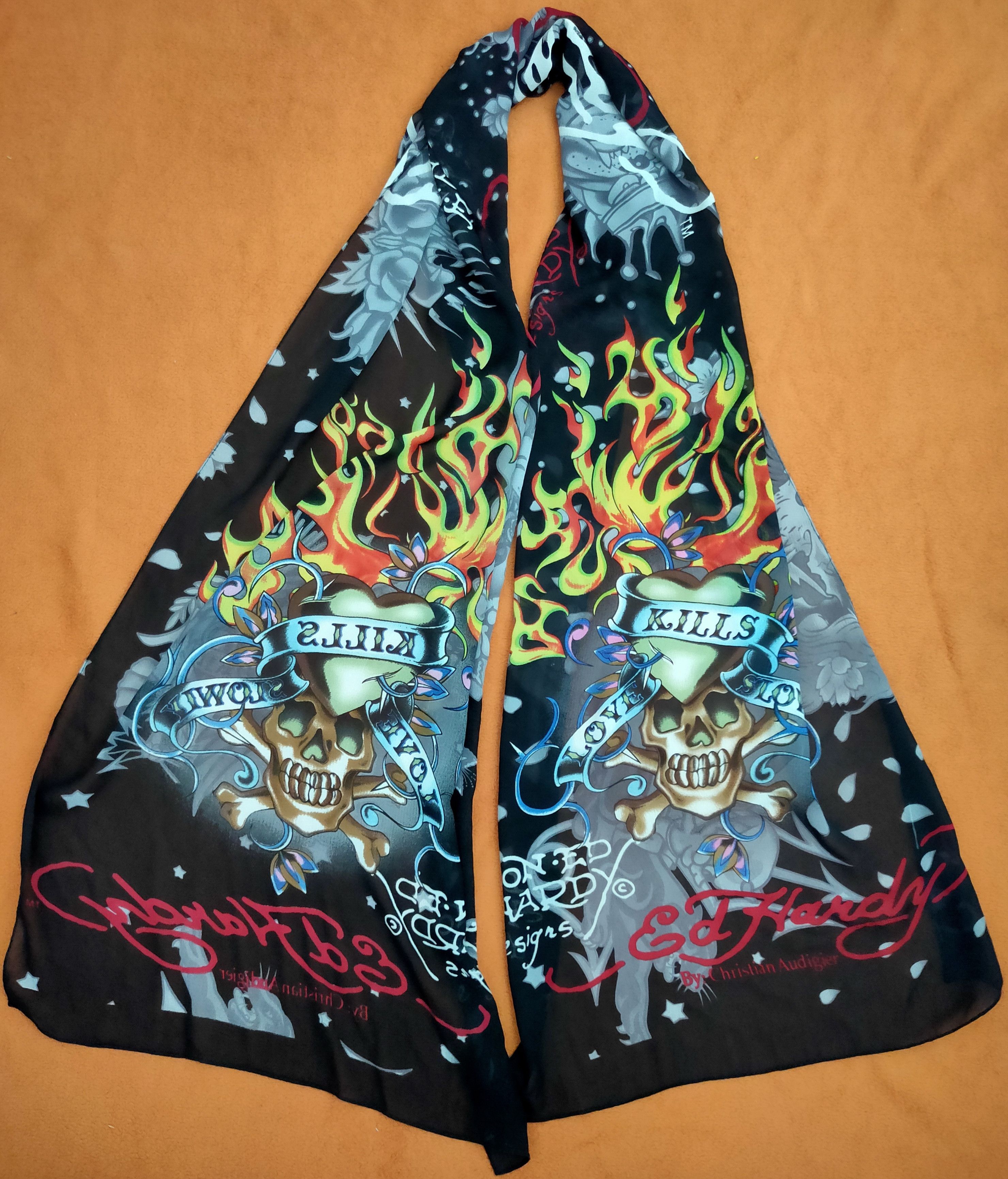 Ed Hardy × Other Ed Hardy Silk Scarve Size ONE SIZE - 1 Thumbnail