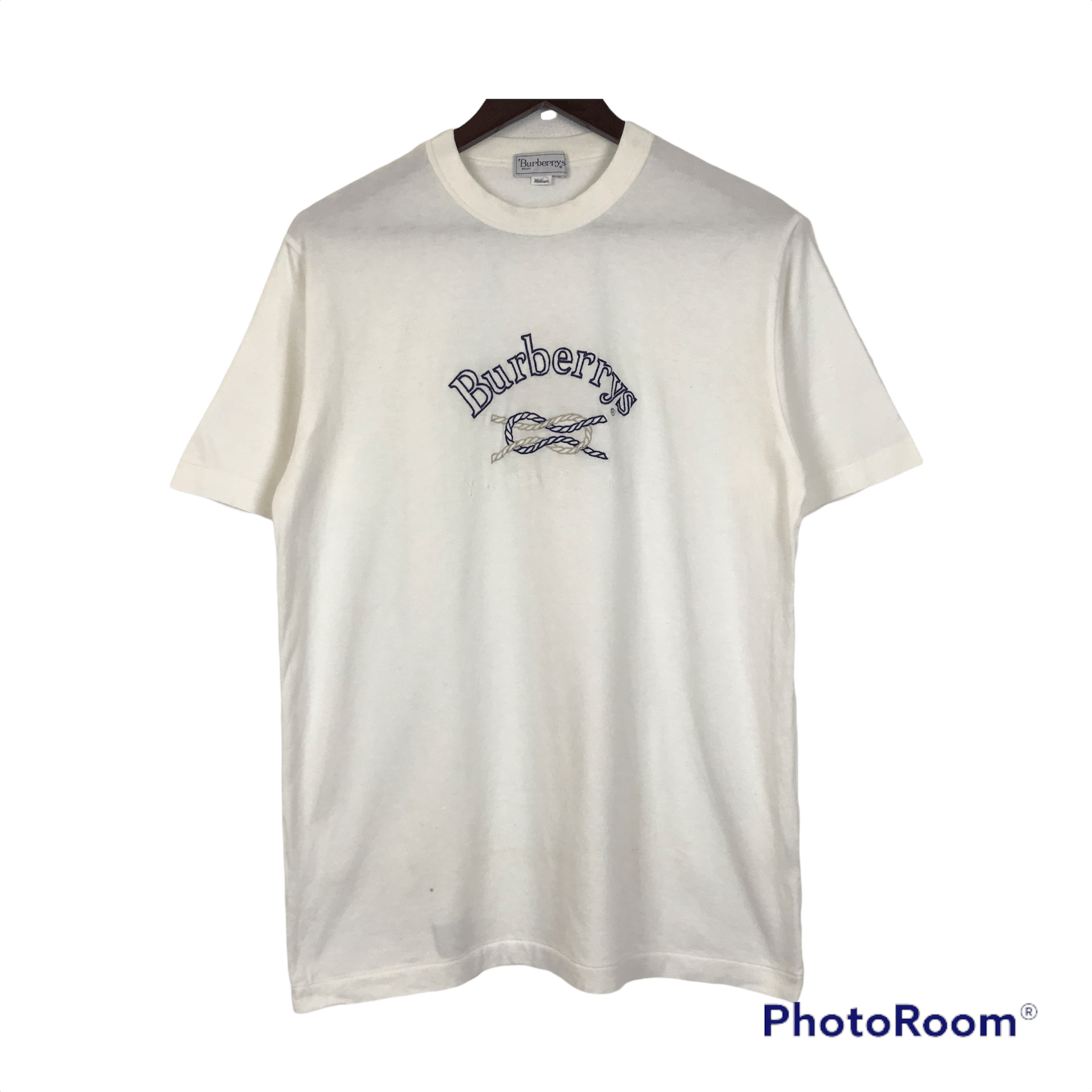 Burberry Vintage Burberrys London Embroidery Design Tshirt Size US L / EU 52-54 / 3 - 1 Thumbnail