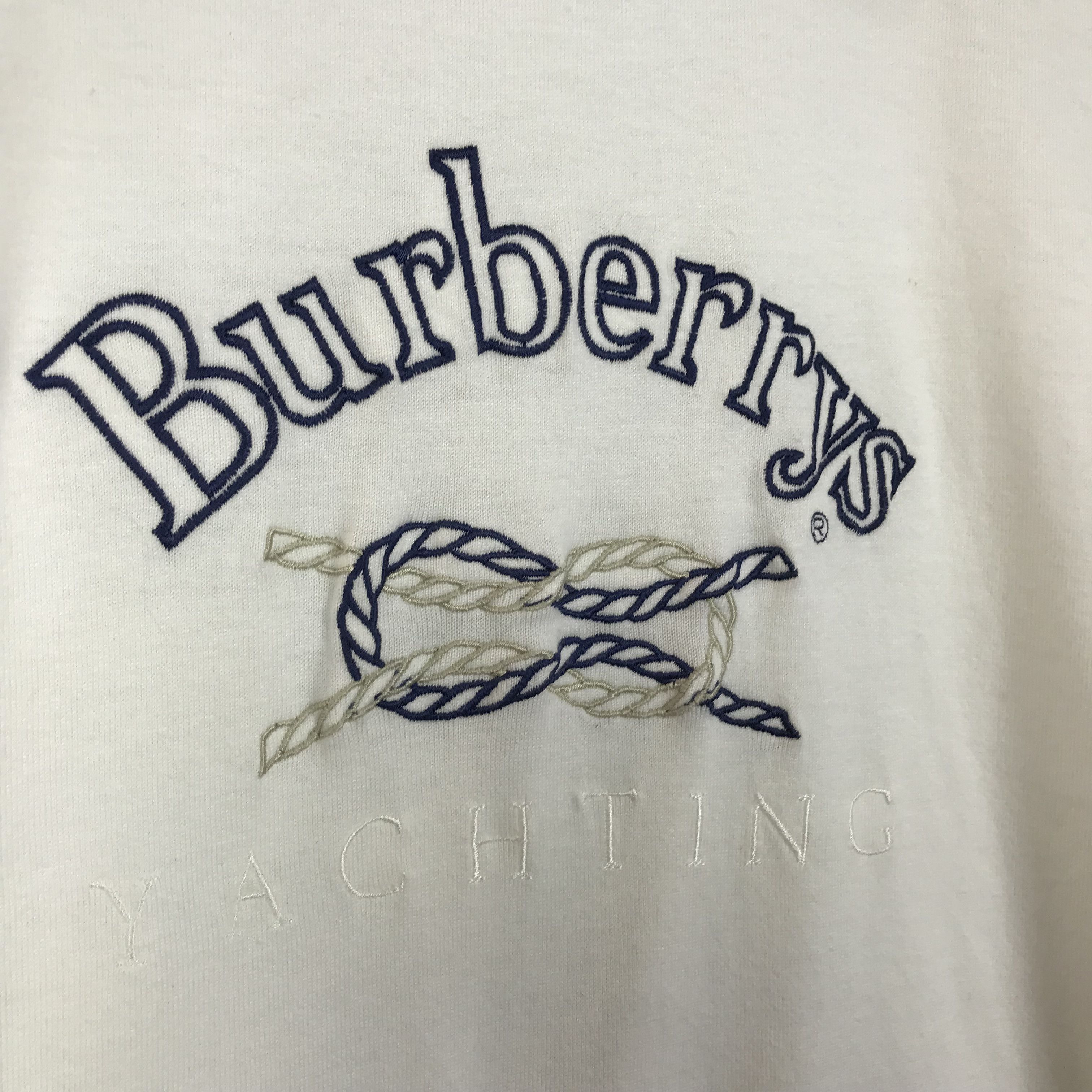 Burberry Vintage Burberrys London Embroidery Design Tshirt Size US L / EU 52-54 / 3 - 3 Thumbnail