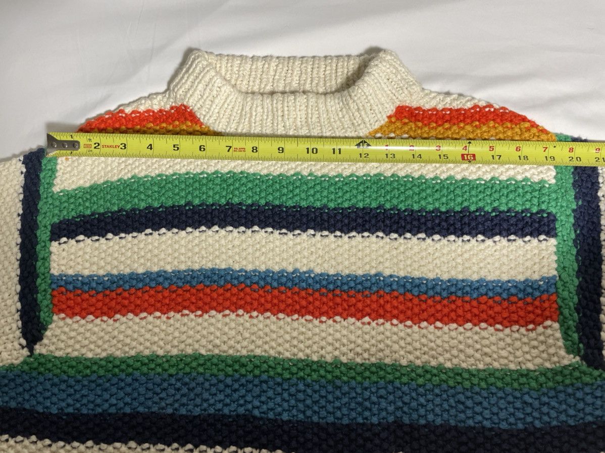 The Elder Statesman The Elder Statesman Off-White Varied Stripe Sweater Size US S / EU 44-46 / 1 - 19 Thumbnail