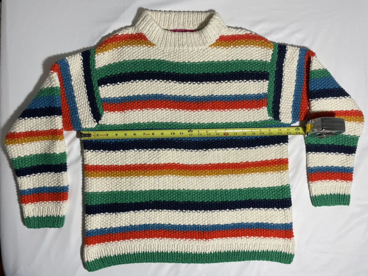 The Elder Statesman The Elder Statesman Off-White Varied Stripe Sweater Size US S / EU 44-46 / 1 - 16 Thumbnail
