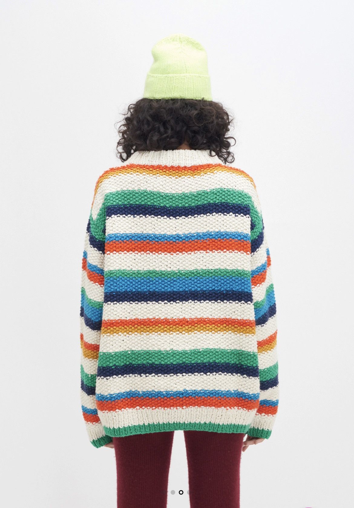 The Elder Statesman The Elder Statesman Off-White Varied Stripe Sweater Size US S / EU 44-46 / 1 - 10 Thumbnail