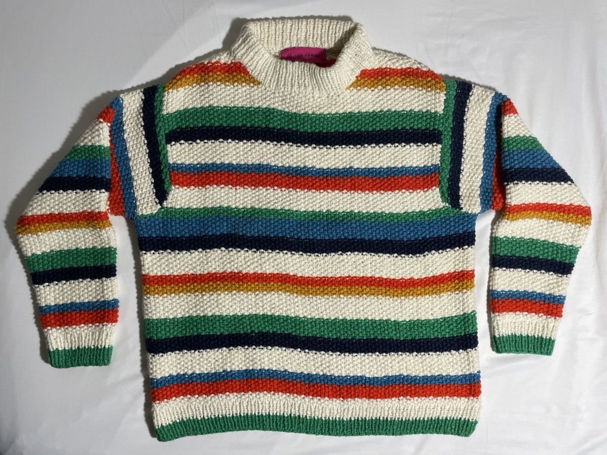 The Elder Statesman The Elder Statesman Off-White Varied Stripe Sweater Size US S / EU 44-46 / 1 - 11 Thumbnail