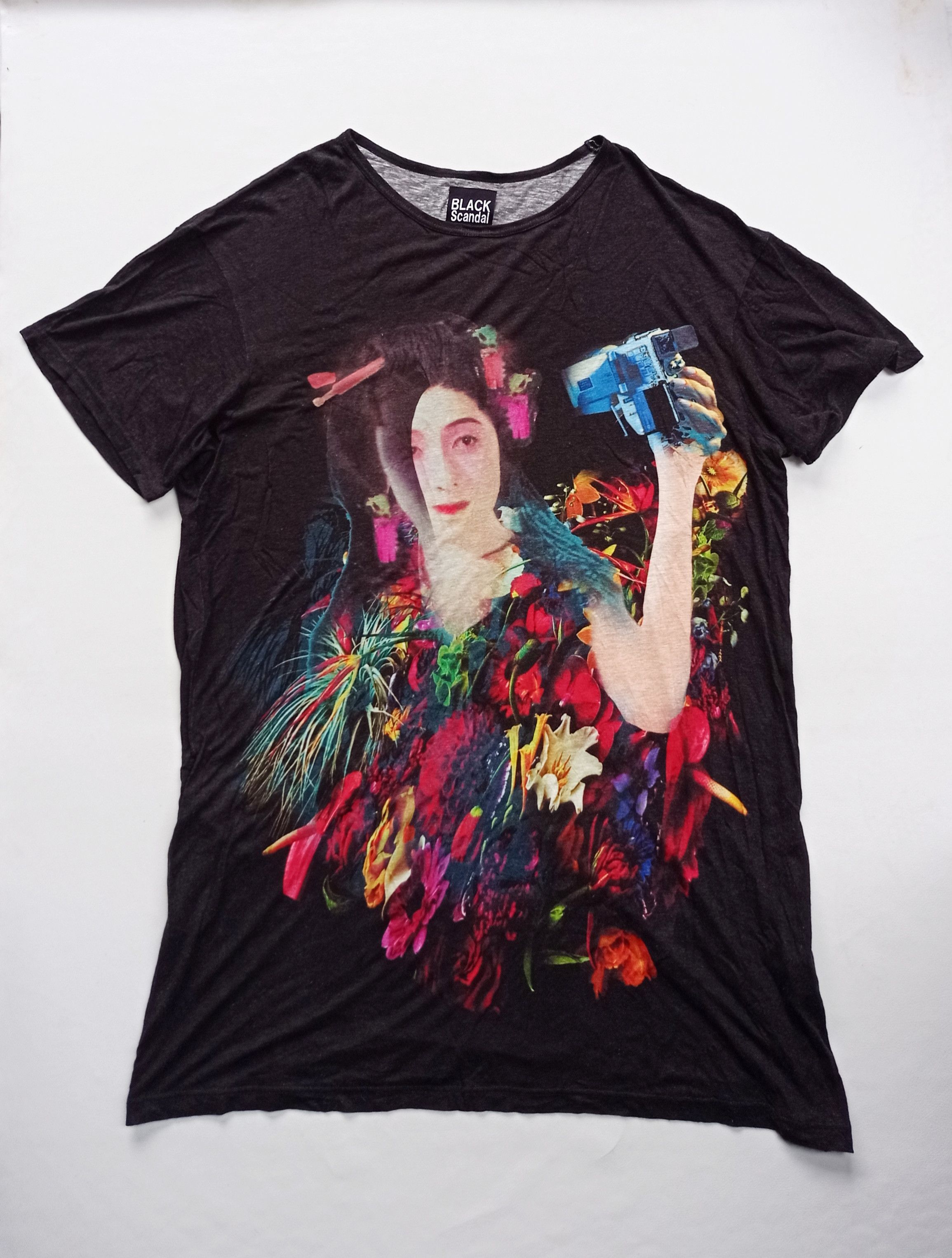 19SS BLACK SCANDAL yohji yamamoto oversize graphic tee