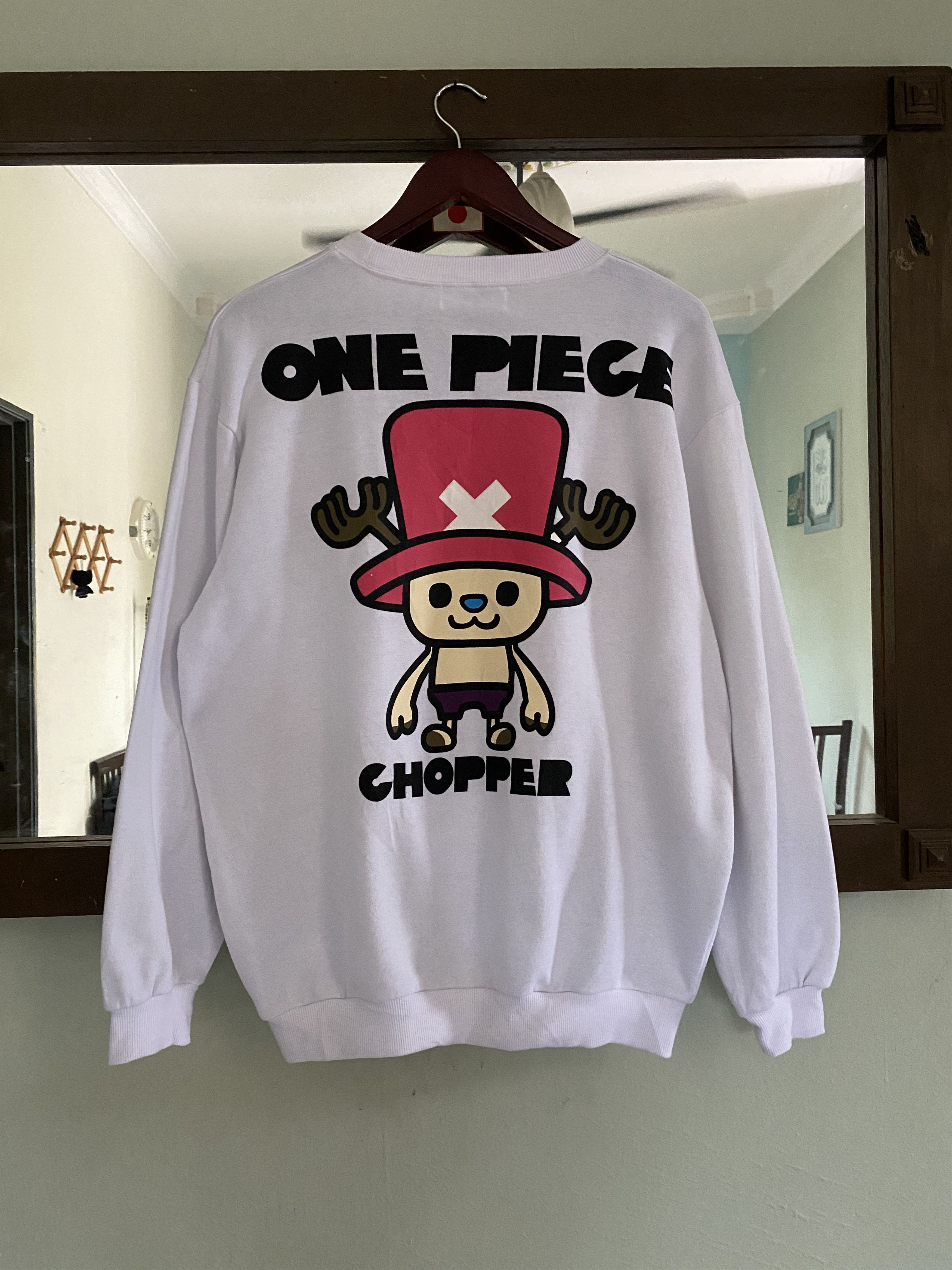 チ*君様 FR2 x ONE PIECE Devil Fruit Kills S Fxxking Rabbits Streetwear Sweatshirt, Devil Fruit Design, L