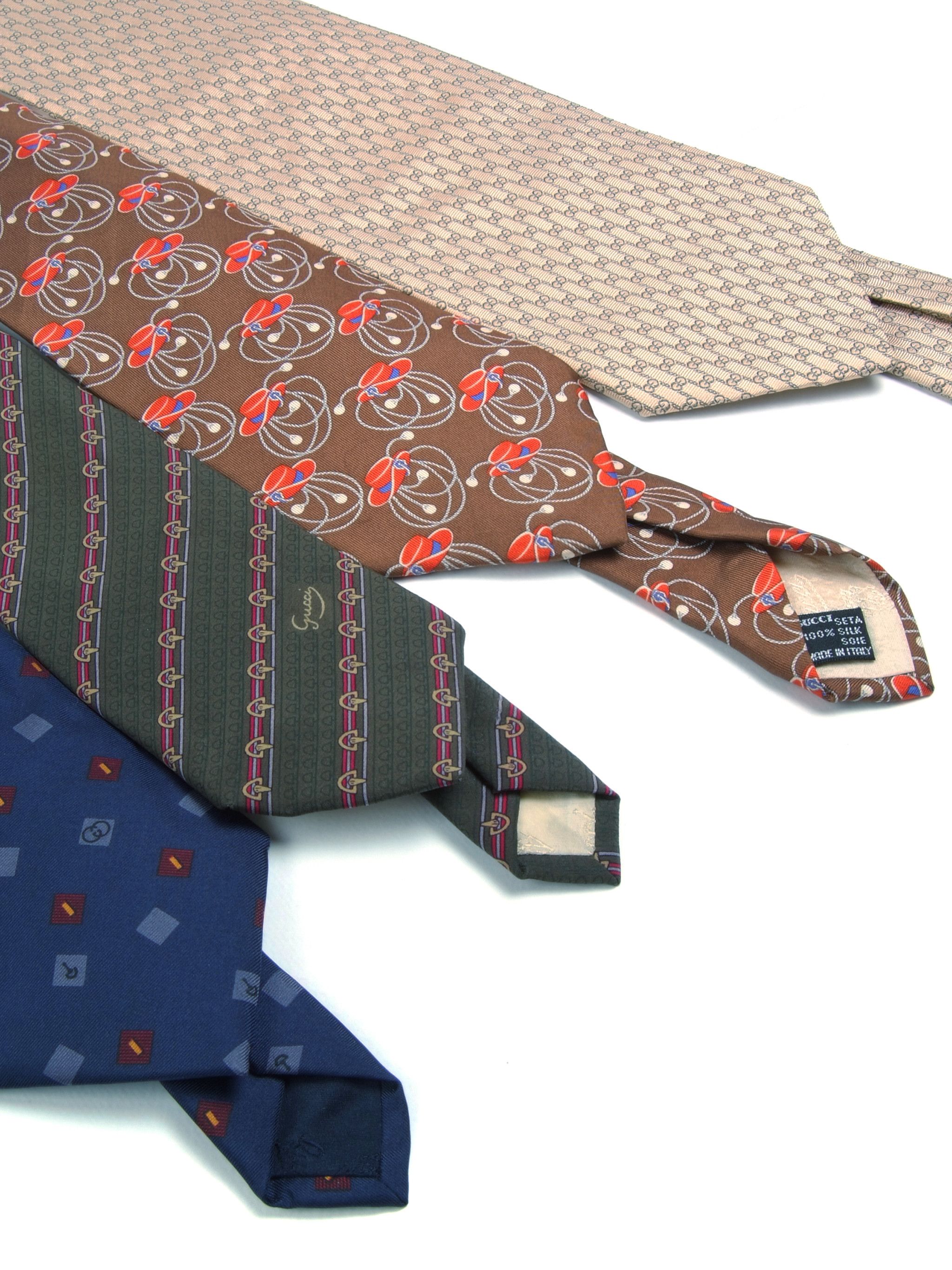 Gucci × Vintage 4 Gucci Vintage Silk Neck Tie Size ONE SIZE - 2 Thumbnail