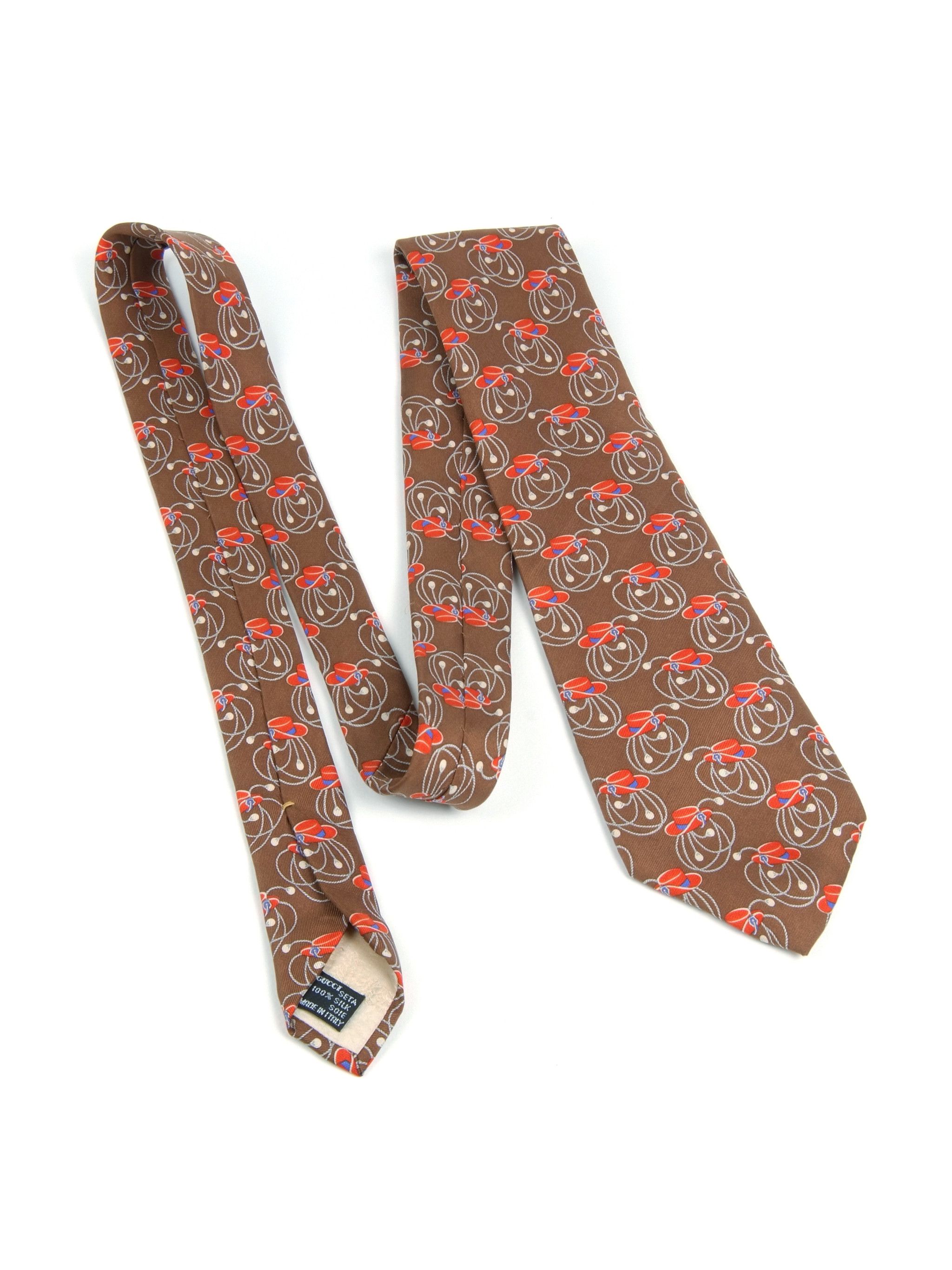 Gucci × Vintage 4 Gucci Vintage Silk Neck Tie Size ONE SIZE - 8 Thumbnail