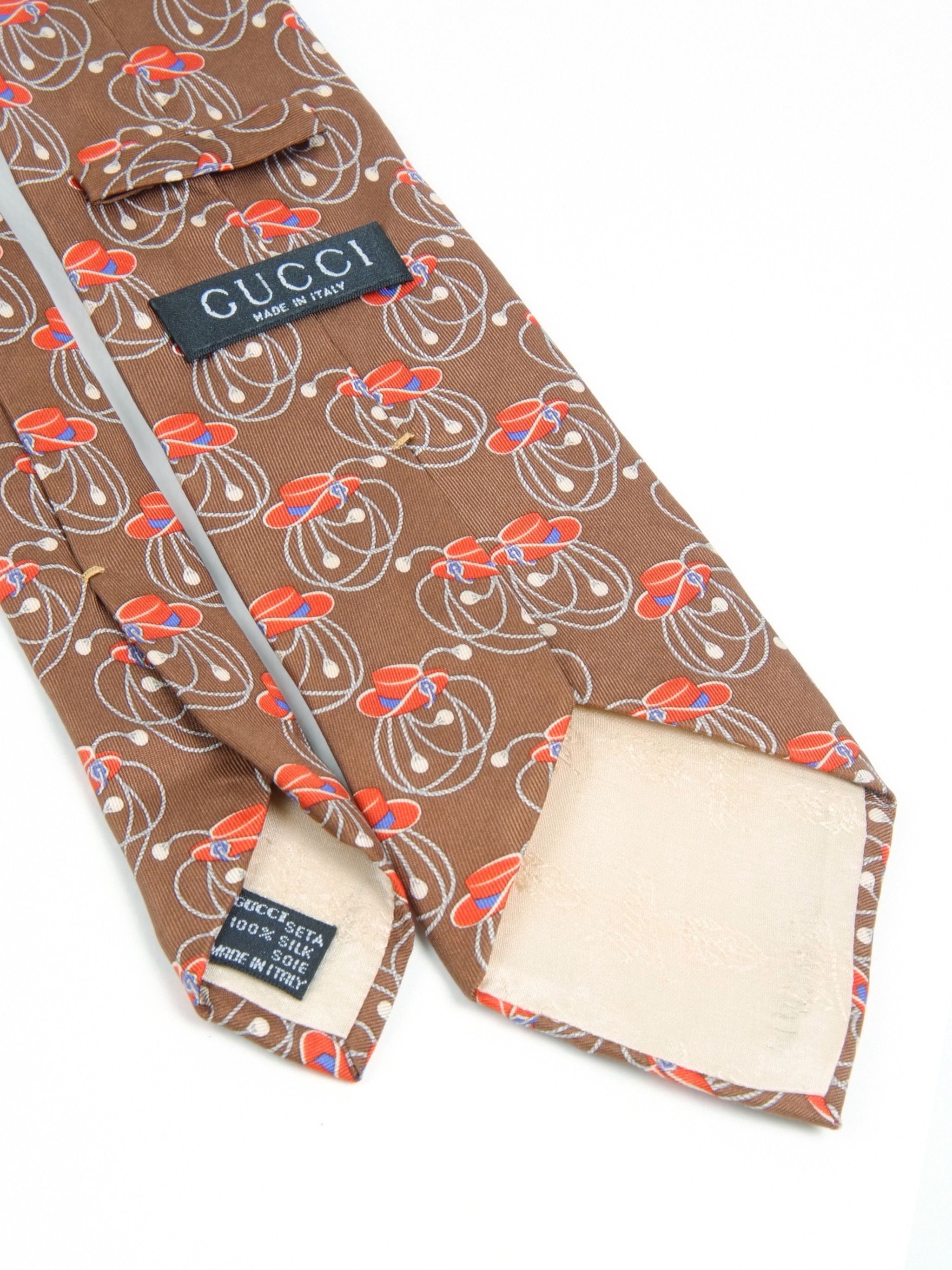 Gucci × Vintage 4 Gucci Vintage Silk Neck Tie Size ONE SIZE - 10 Thumbnail