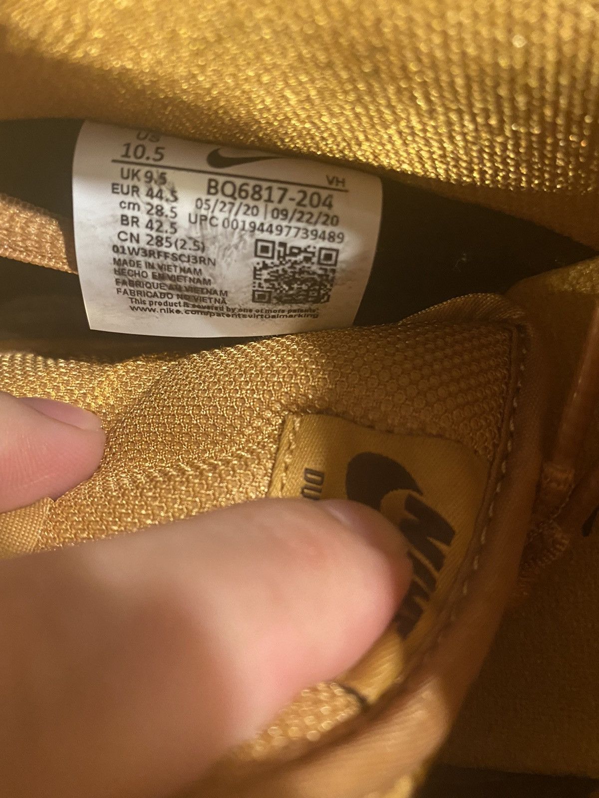 Nike SB Dunk Low - Flax Wheat (10.5) Size US 10.5 / EU 43-44 - 8 Thumbnail