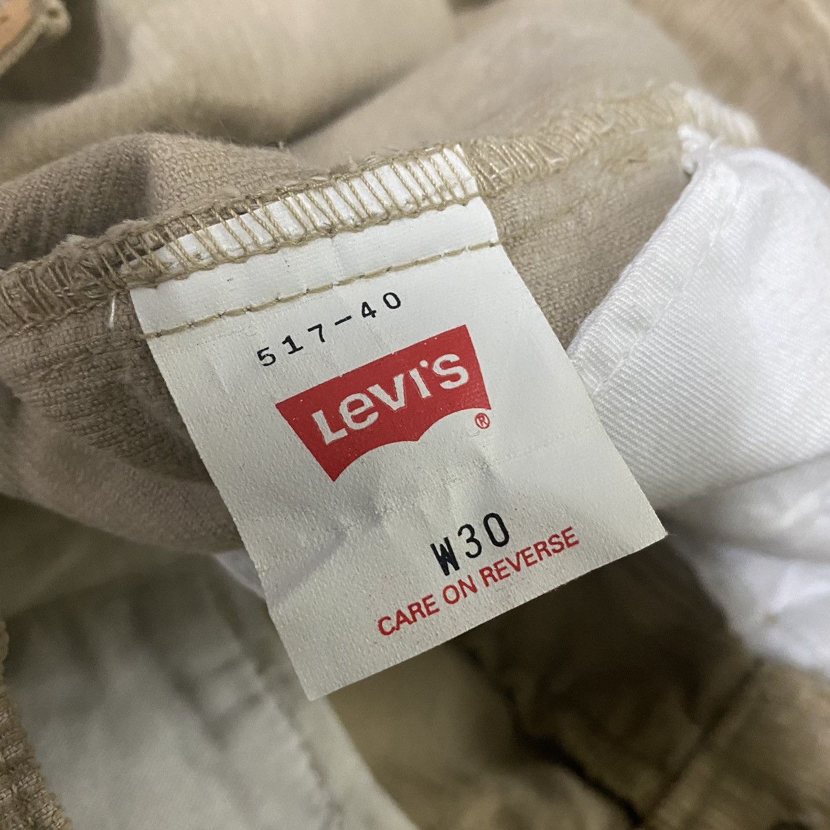 Levi's Vintage 90s Levis 517 Corduroy Flare Jeans Hedi Slimane Size US 30 / EU 46 - 17 Thumbnail