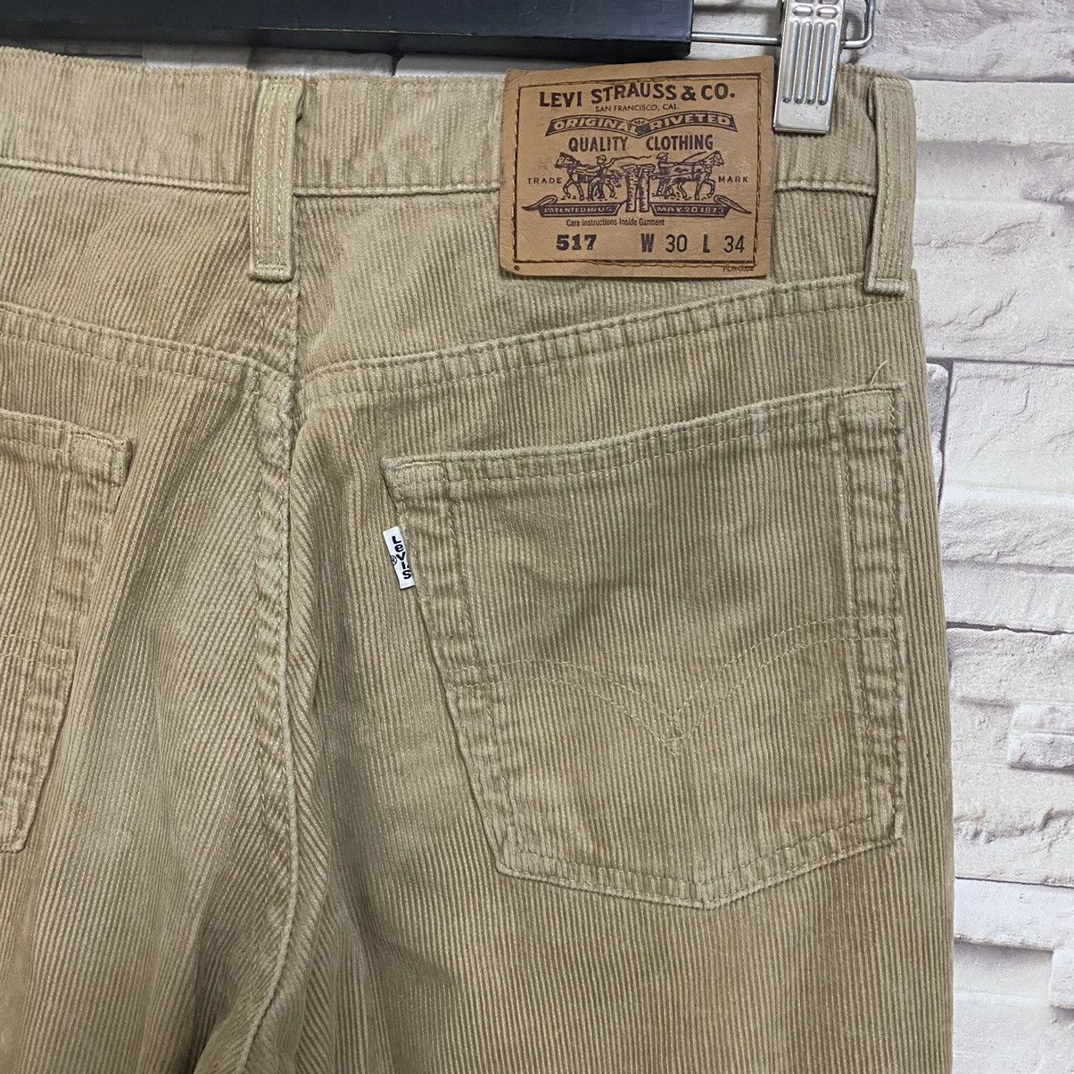 Levi's Vintage 90s Levis 517 Corduroy Flare Jeans Hedi Slimane Size US 30 / EU 46 - 13 Thumbnail