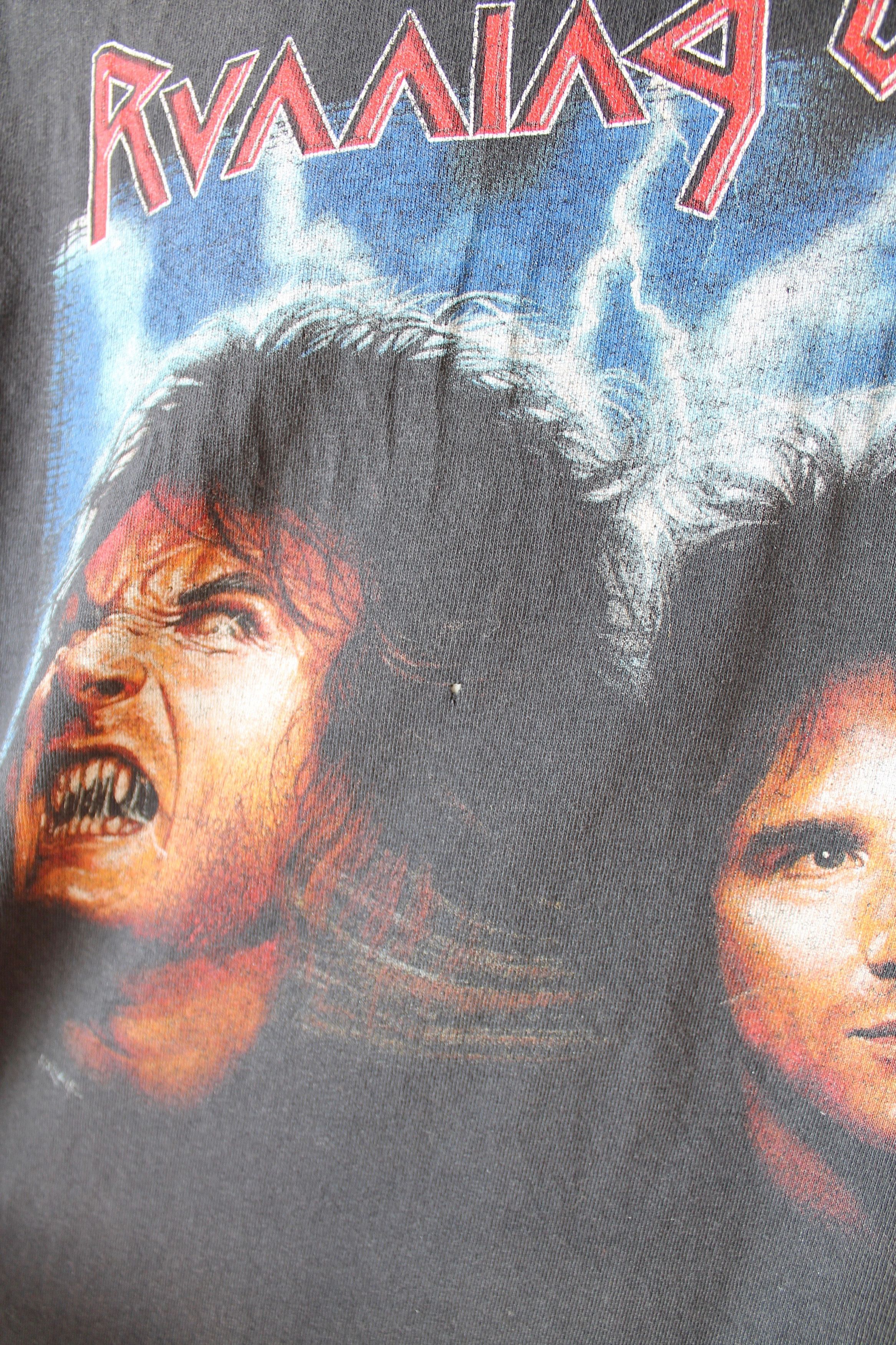 Band Tees 1990 Vintage! RUNNING WILD T-shirt Black Sun Faded Size US XXL / EU 58 / 5 - 4 Thumbnail