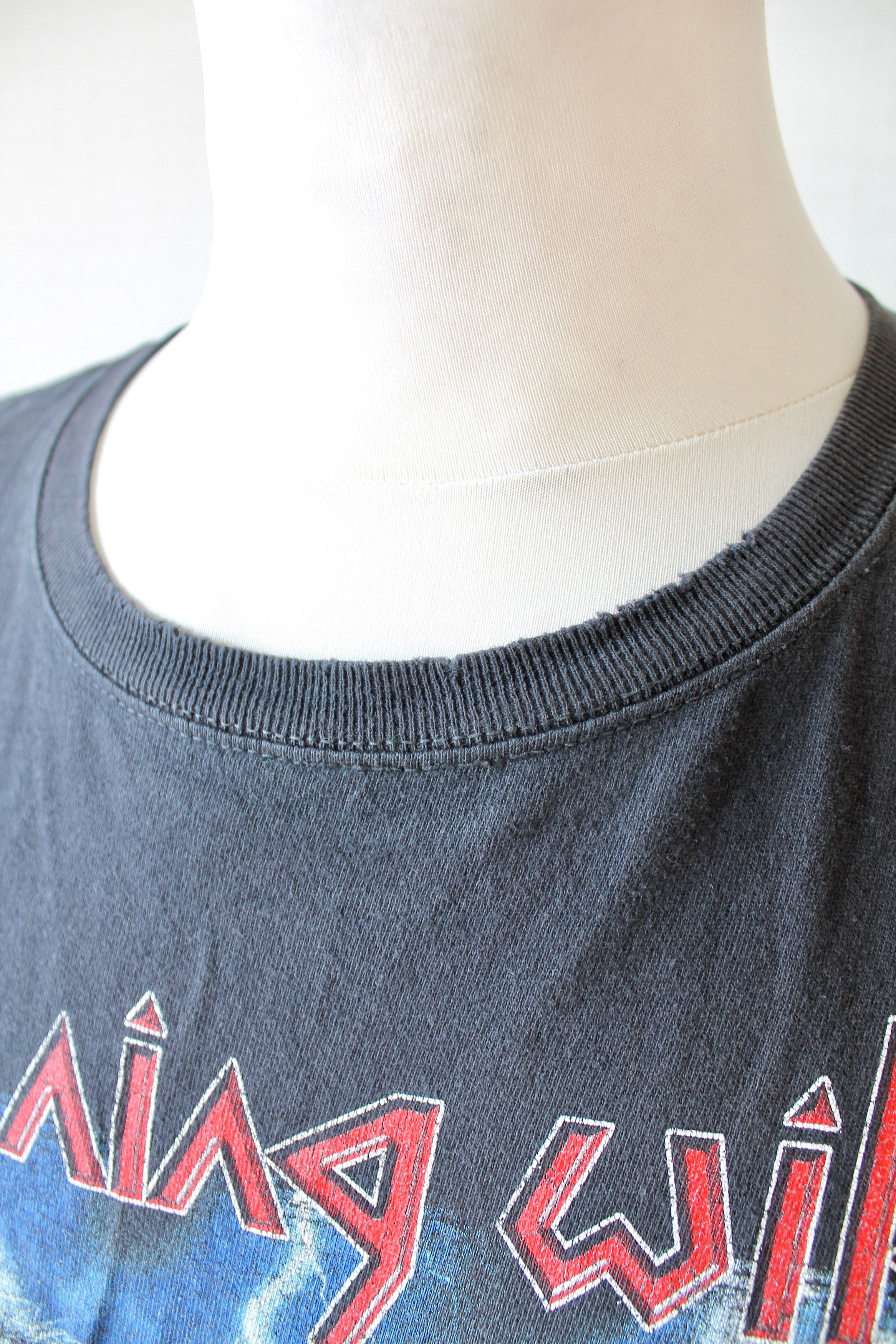Band Tees 1990 Vintage! RUNNING WILD T-shirt Black Sun Faded Size US XXL / EU 58 / 5 - 6 Thumbnail