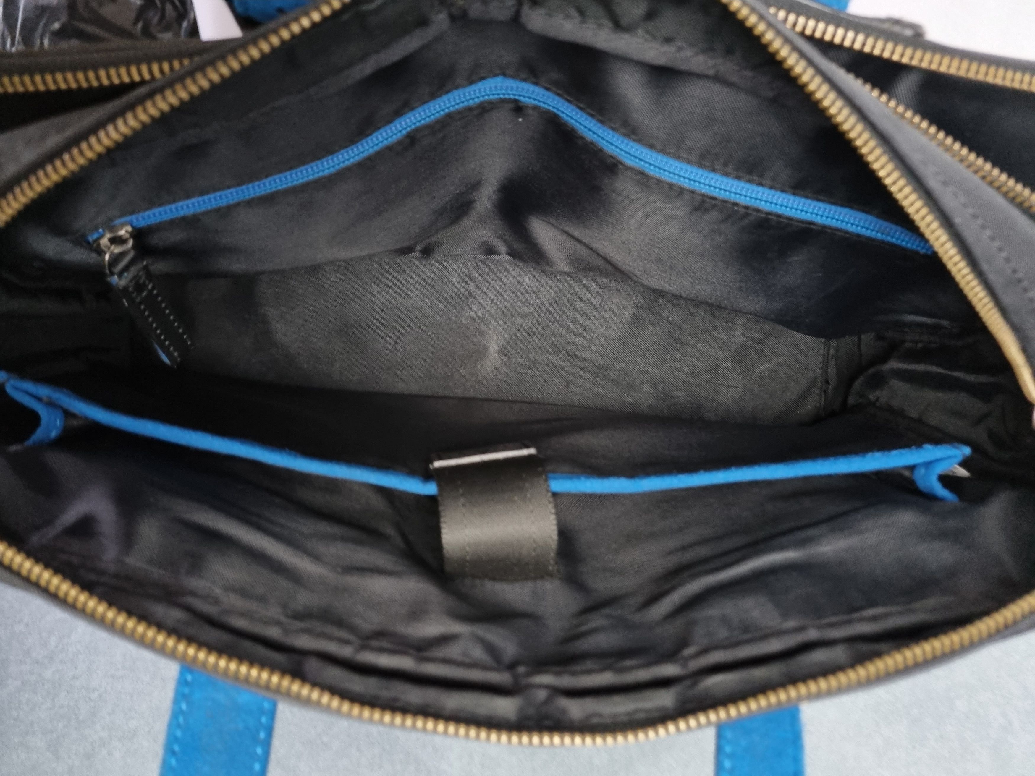 Lanvin Lanvin en blue leather utility laptop hand bag Size ONE SIZE - 5 Thumbnail