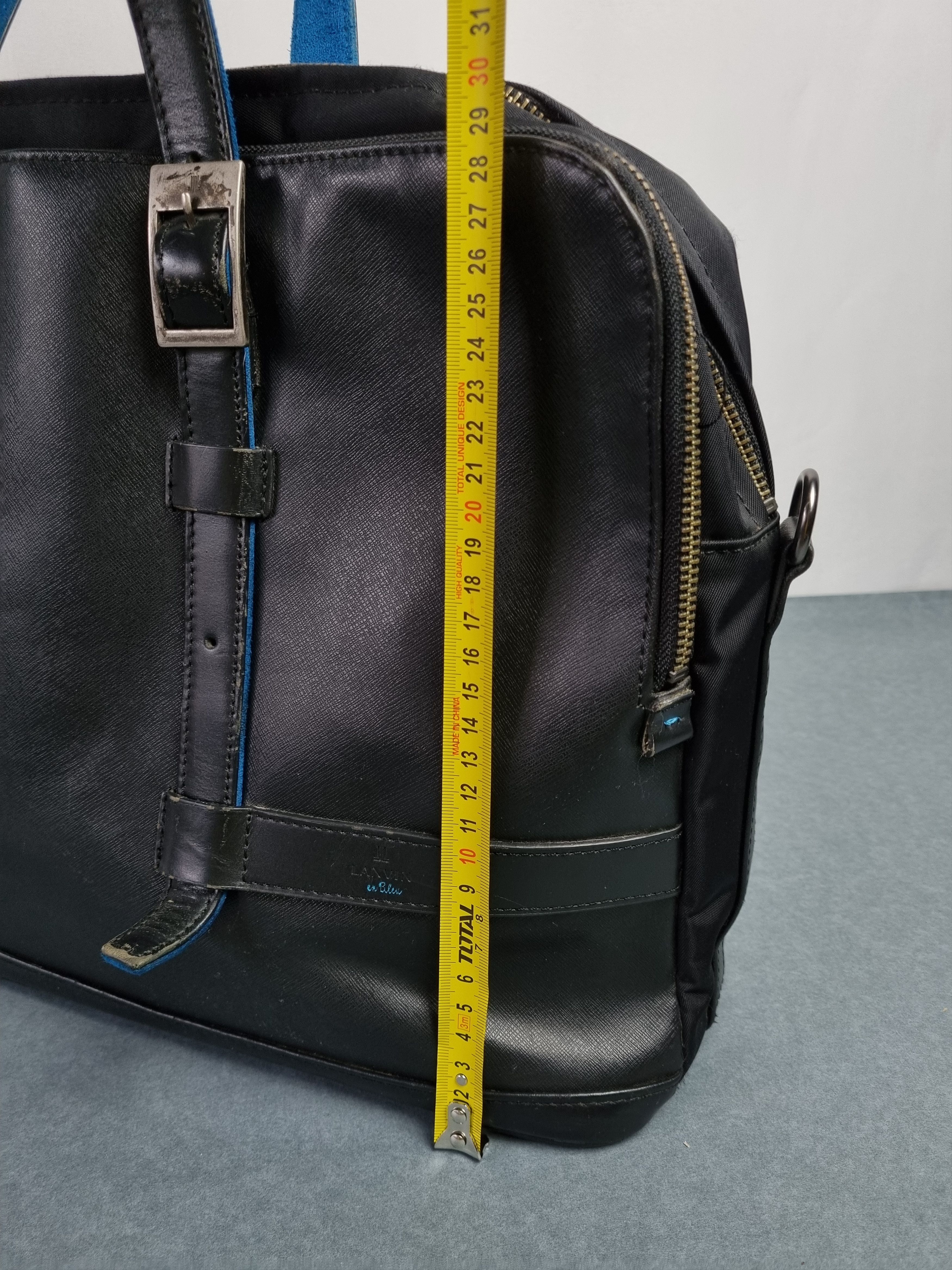 Lanvin Lanvin en blue leather utility laptop hand bag Size ONE SIZE - 12 Thumbnail
