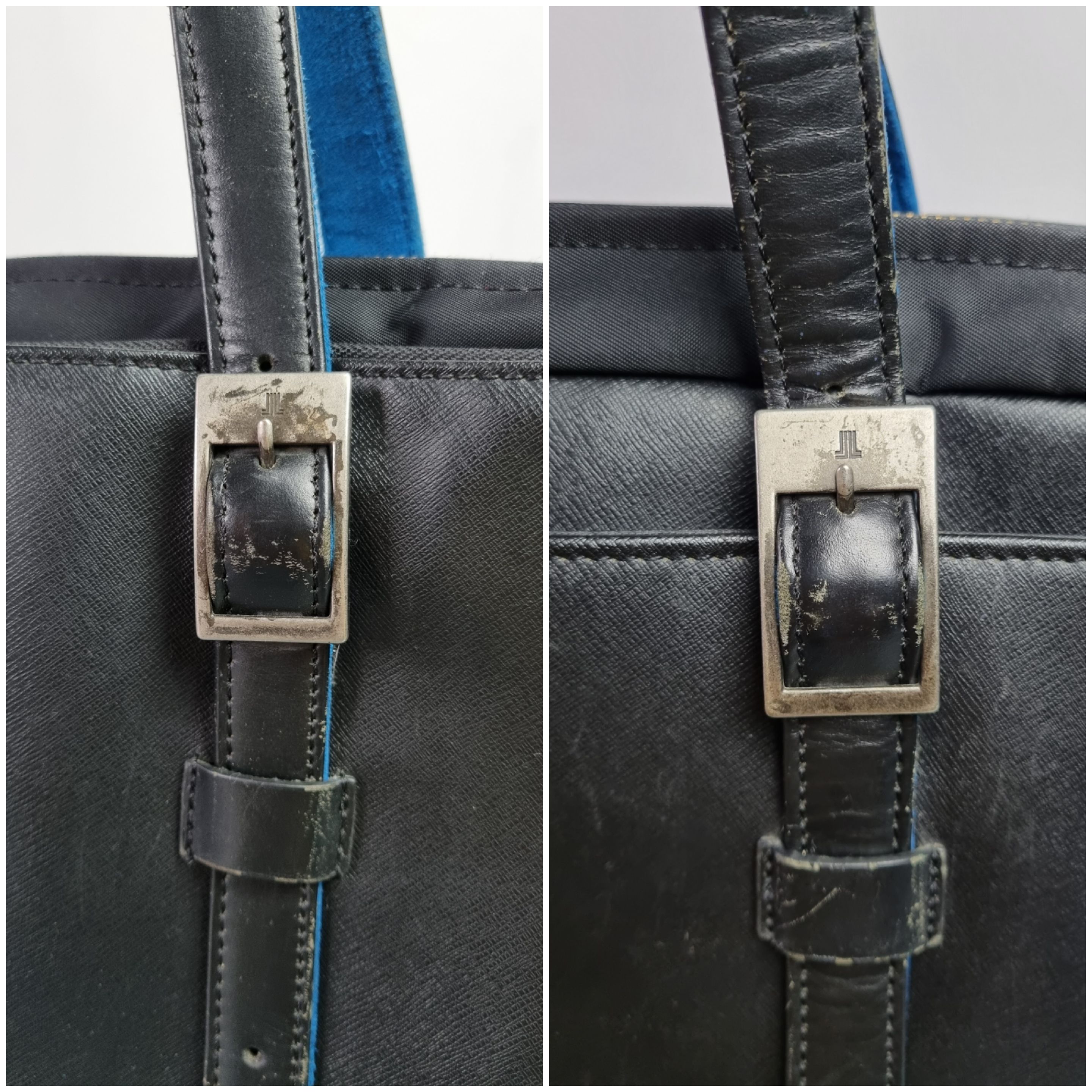 Lanvin Lanvin en blue leather utility laptop hand bag Size ONE SIZE - 9 Thumbnail