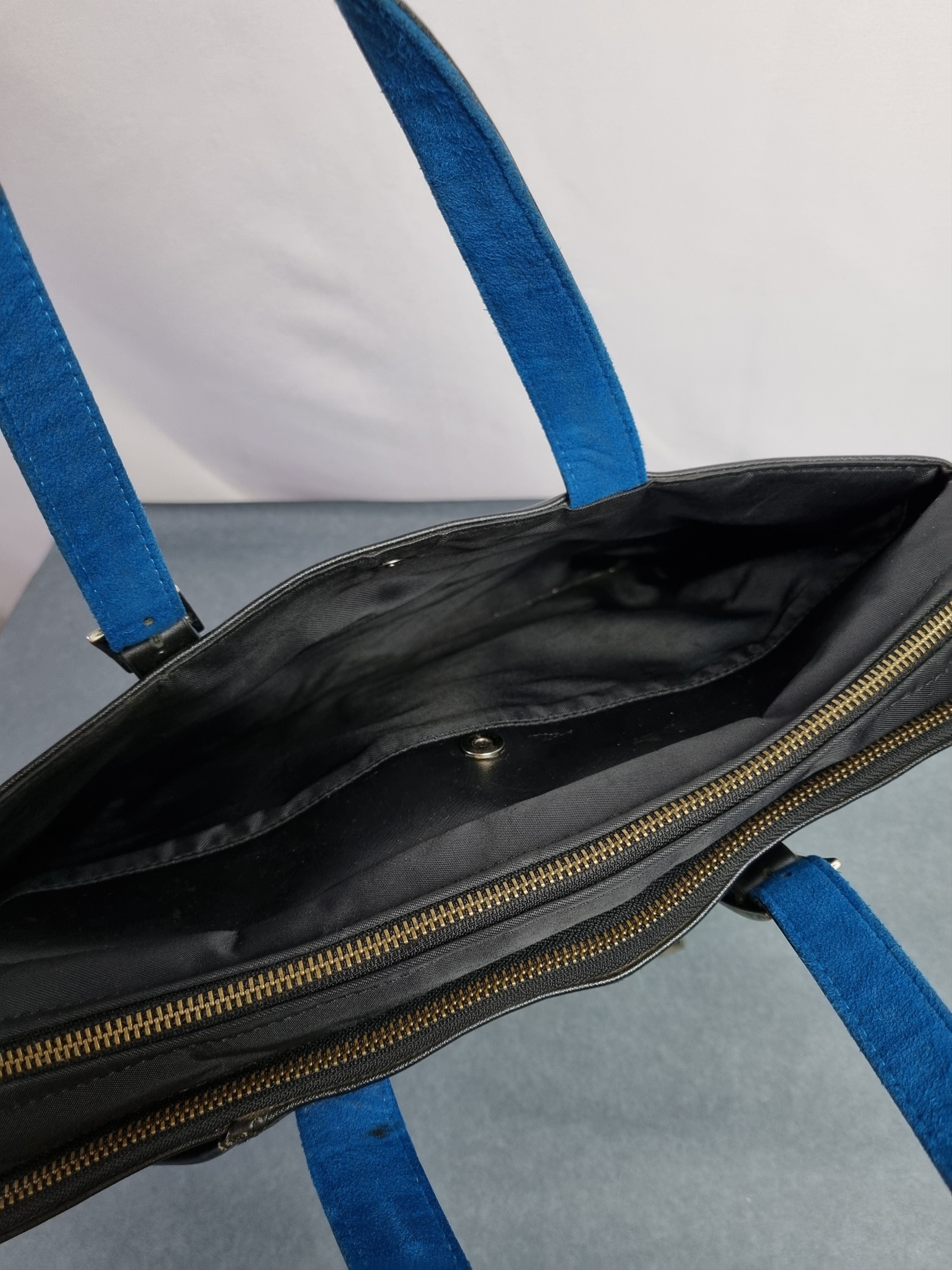 Lanvin Lanvin en blue leather utility laptop hand bag Size ONE SIZE - 15 Thumbnail