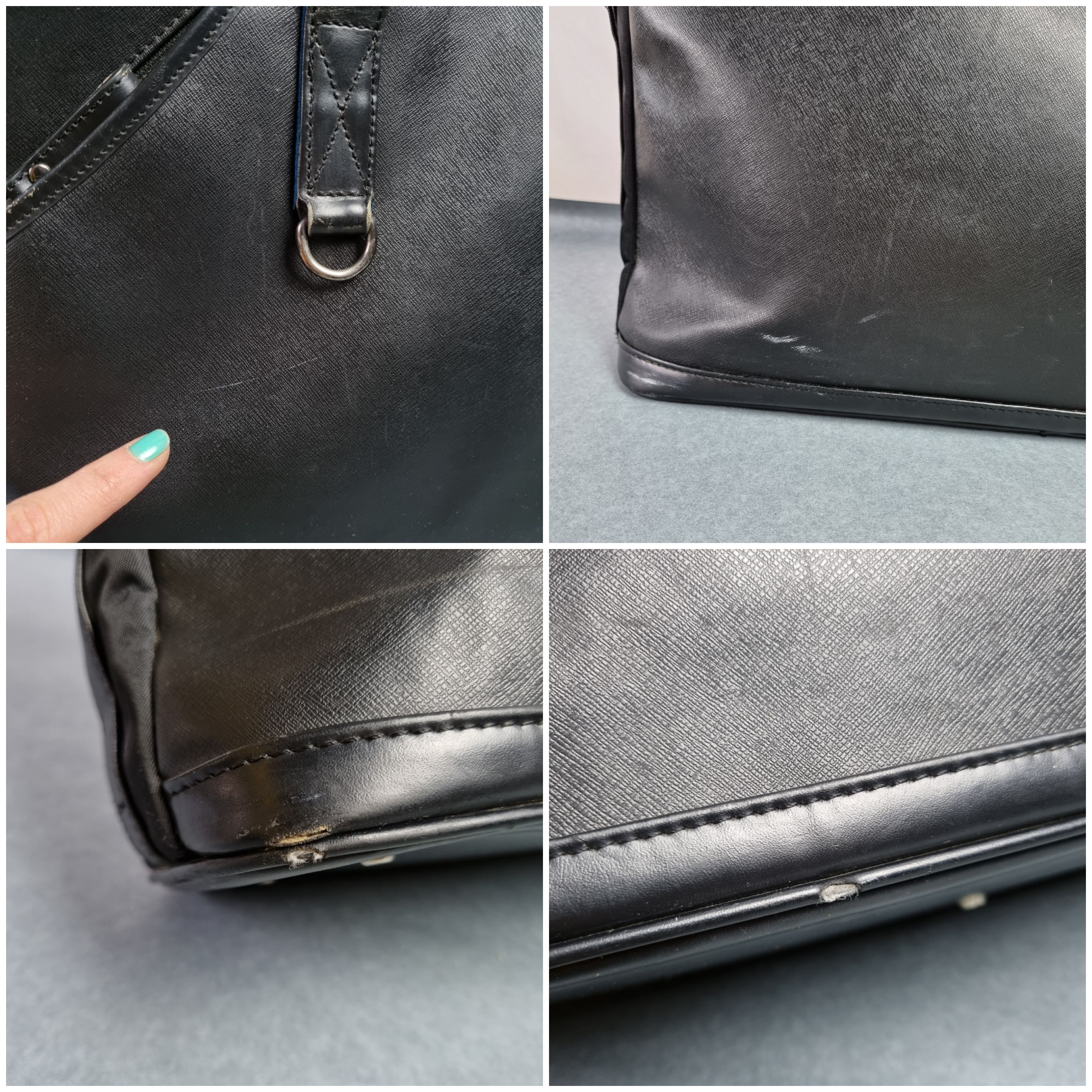 Lanvin Lanvin en blue leather utility laptop hand bag Size ONE SIZE - 10 Thumbnail