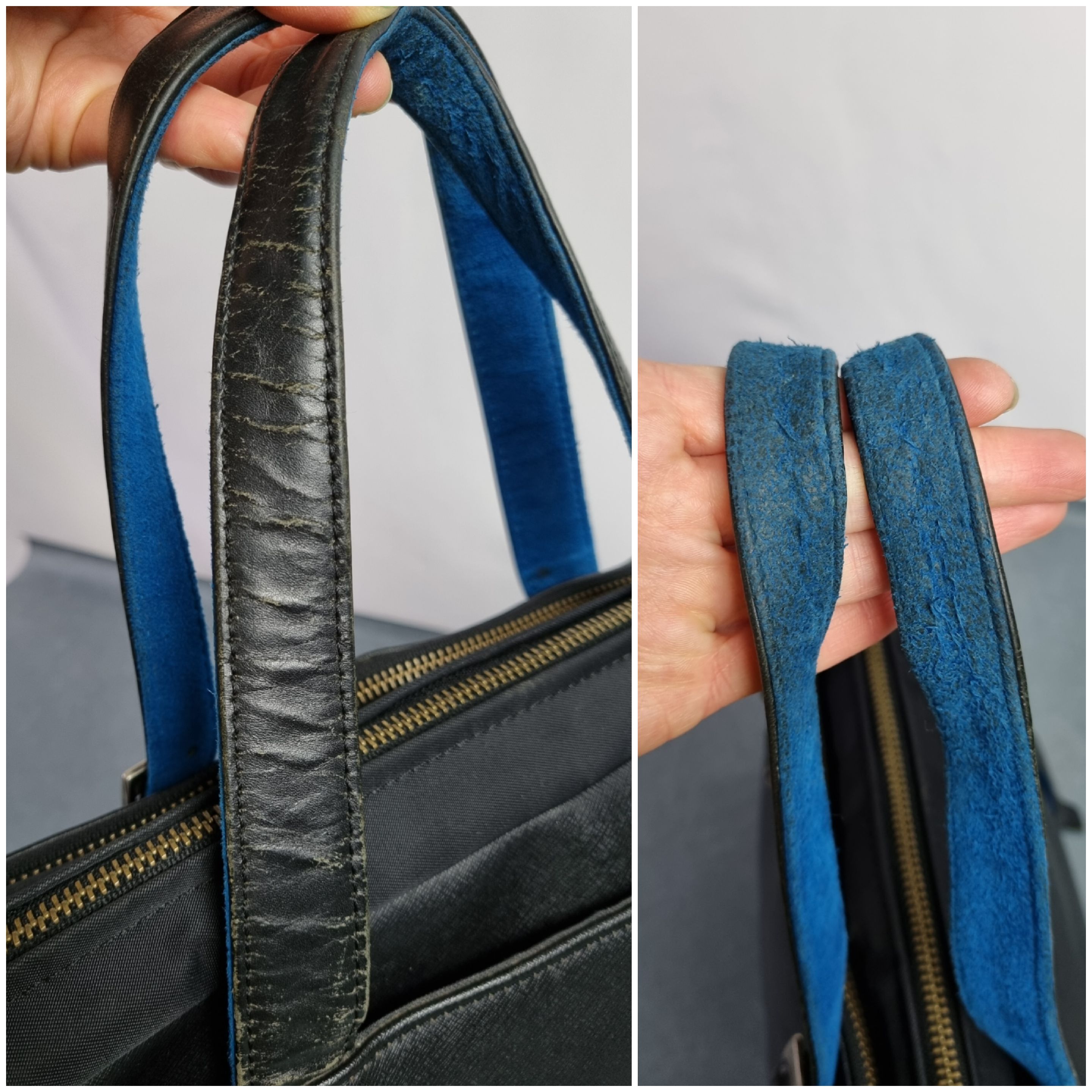 Lanvin Lanvin en blue leather utility laptop hand bag Size ONE SIZE - 18 Thumbnail