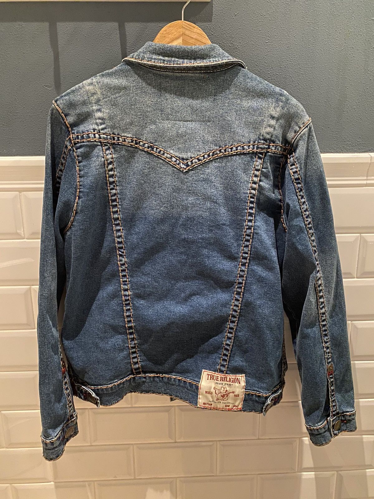 True Religion Jimmy Super T Denim Jacket Size US M / EU 48-50 / 2 - 2 Thumbnail