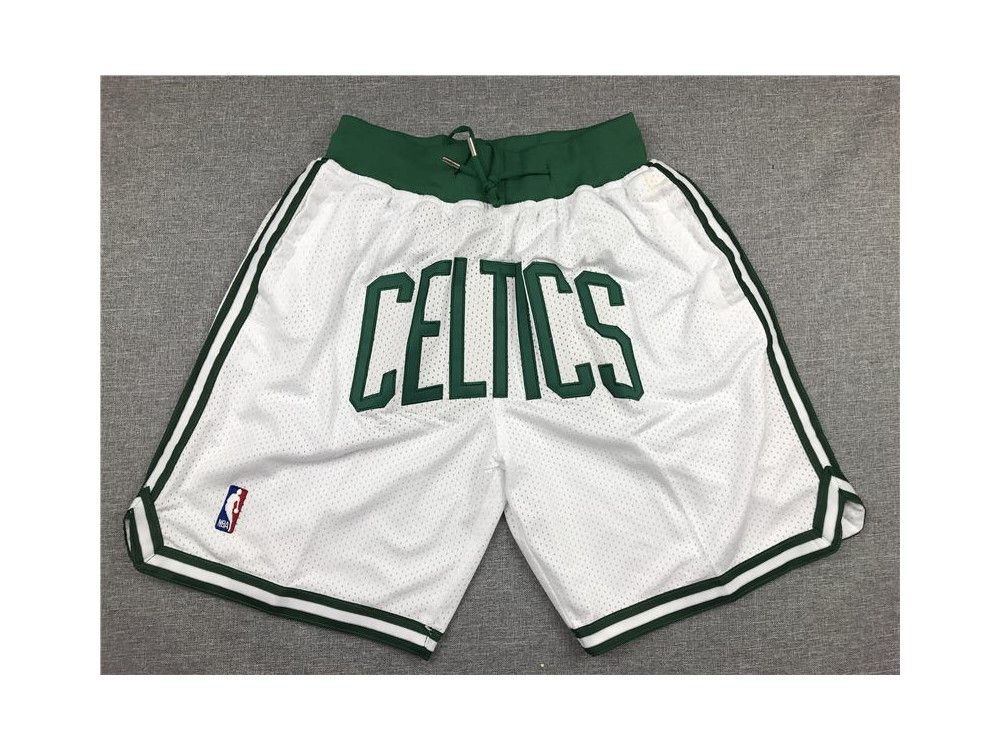 Boston Celtics Shorts Basketball White Bottoms