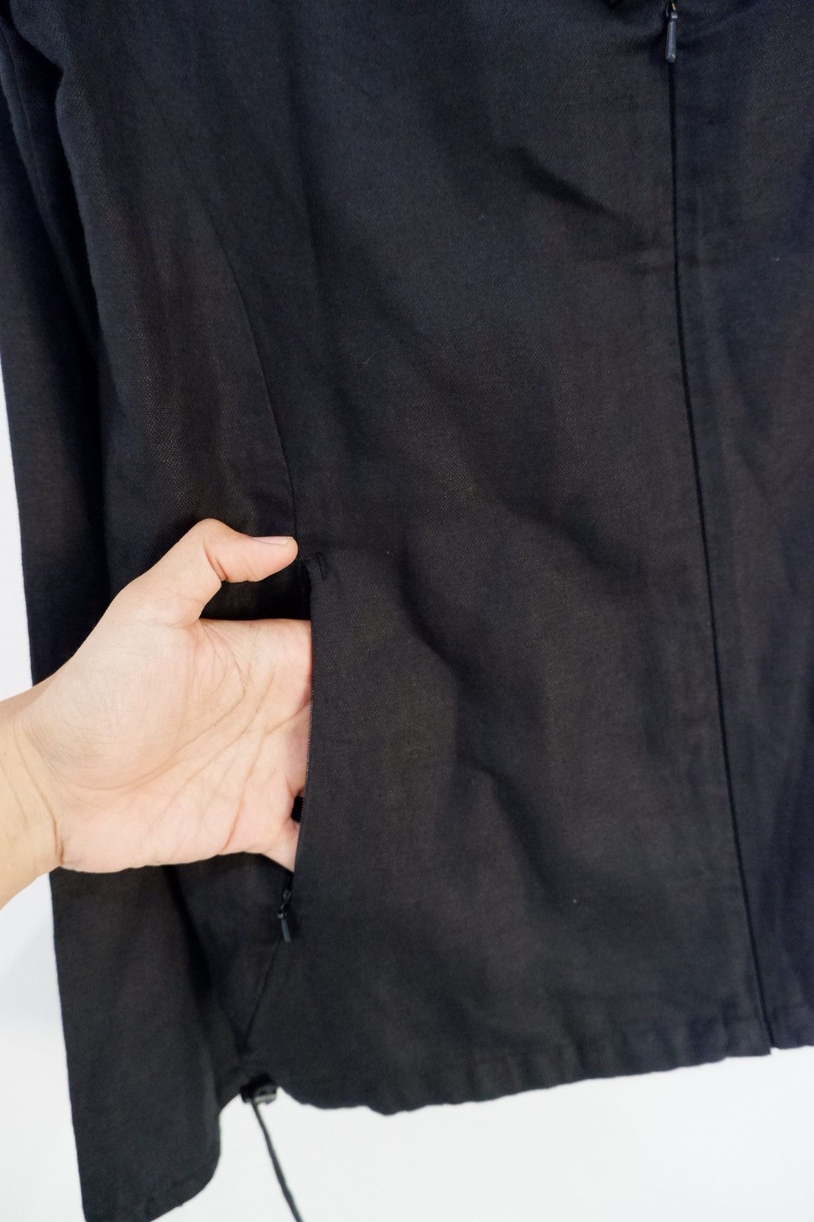 Emporio Armani Vintage Armani Tech Long Collar Cupro Jacket Size US M / EU 48-50 / 2 - 9 Thumbnail