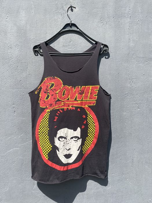 Vintage Vintage 90s David Bowie Graphic Sleeveless Band T Shirt | Grailed