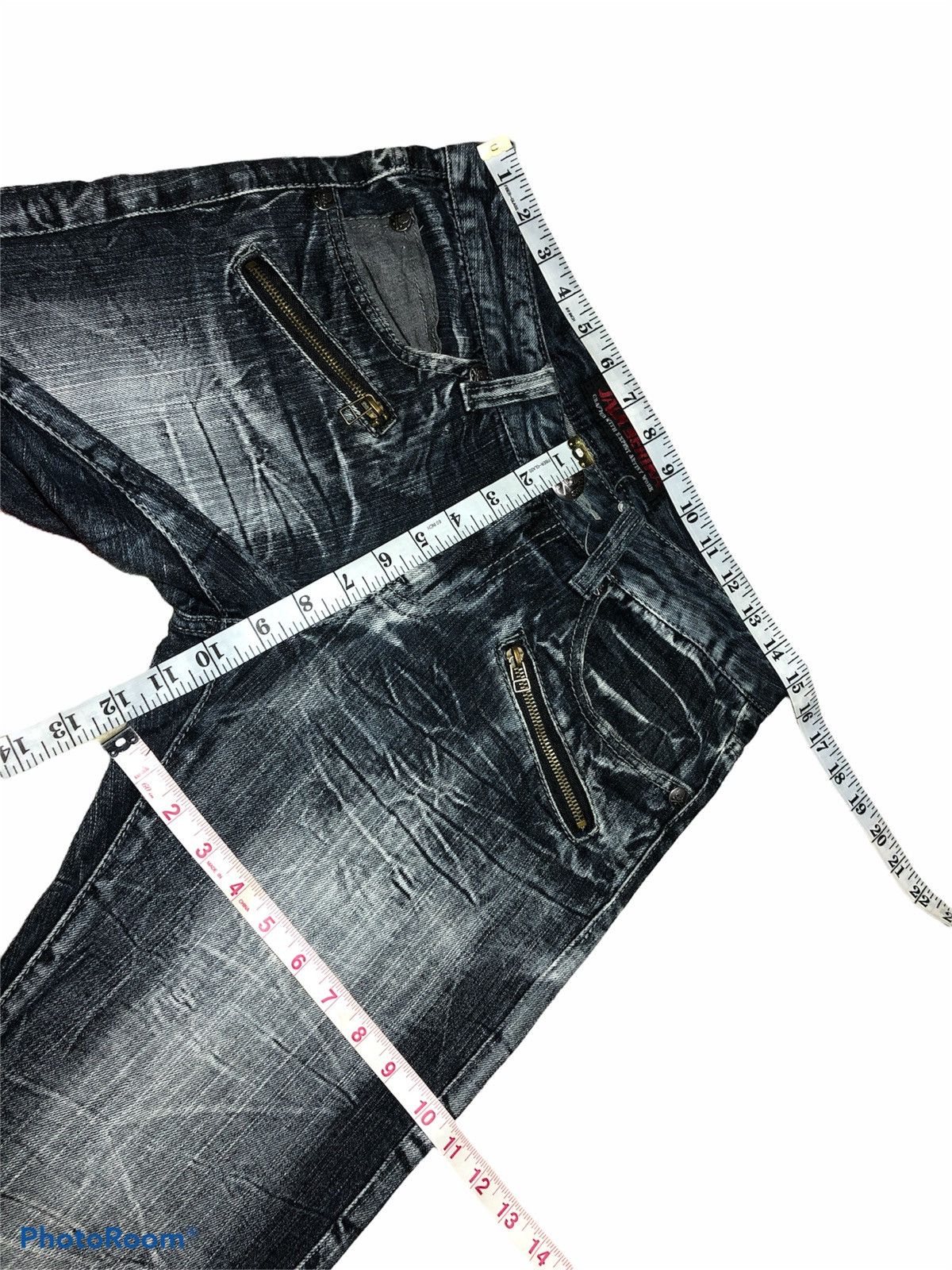 If Six Was Nine FLARED⚡️⚡️WASHED BLACK DENIM BY JACK SERIKA Size US 30 / EU 46 - 5 Thumbnail
