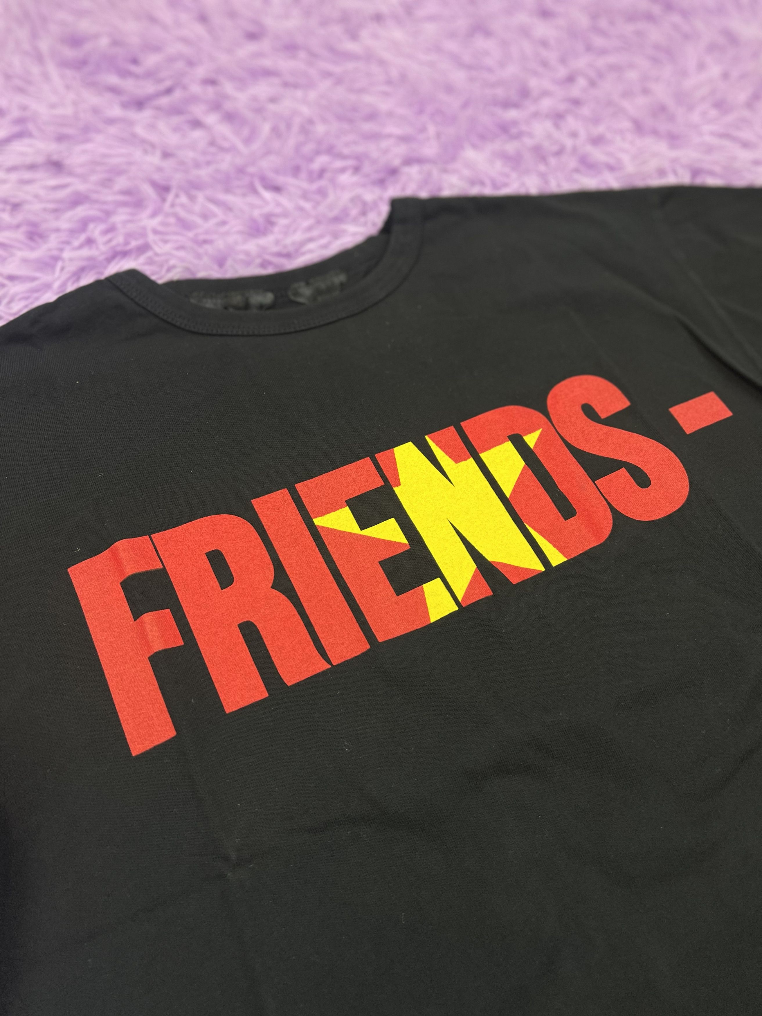 Vlone offers Friends Red Rhinestone T Shirt Brand New Small