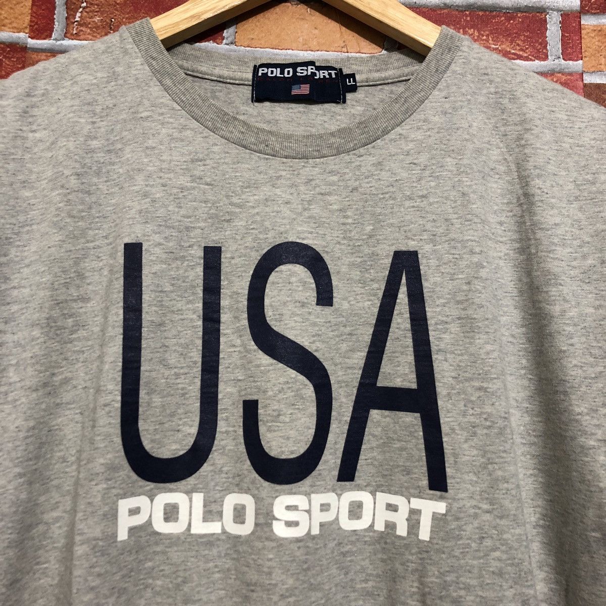 Vintage Vintage Polo Sport USA Ralph Lauren T-Shirt Size US L / EU 52-54 / 3 - 2 Thumbnail