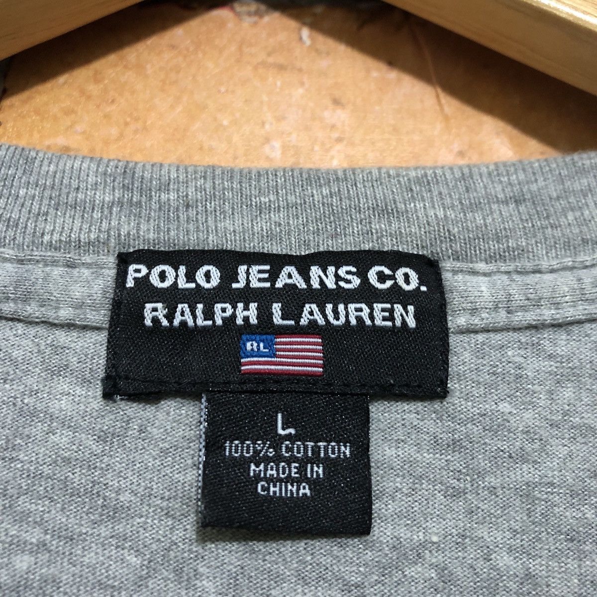 Vintage Vintage Polo Jeans Ralph Lauren T-Shirt Size US L / EU 52-54 / 3 - 3 Thumbnail