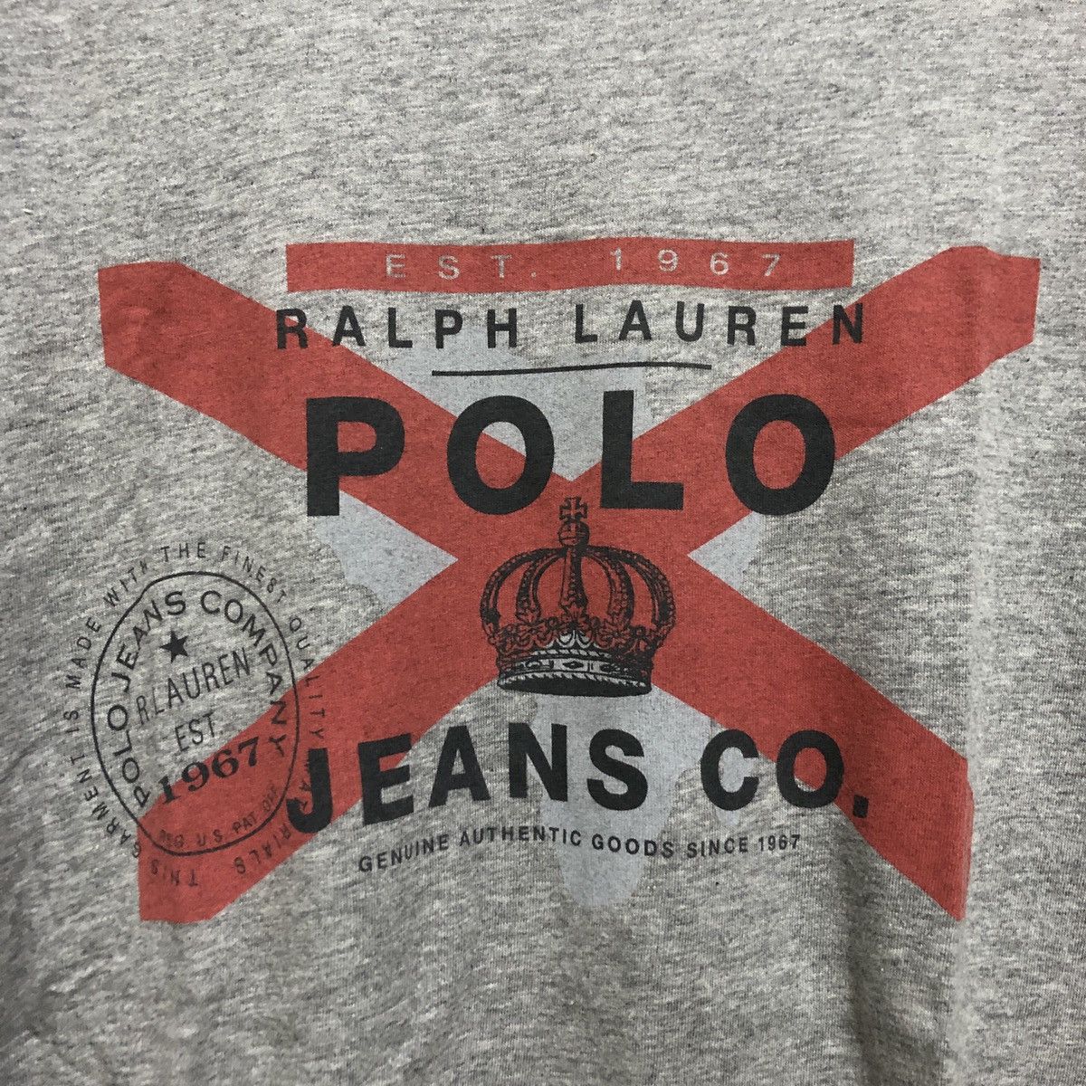 Vintage Vintage Polo Jeans Ralph Lauren T-Shirt Size US L / EU 52-54 / 3 - 2 Thumbnail