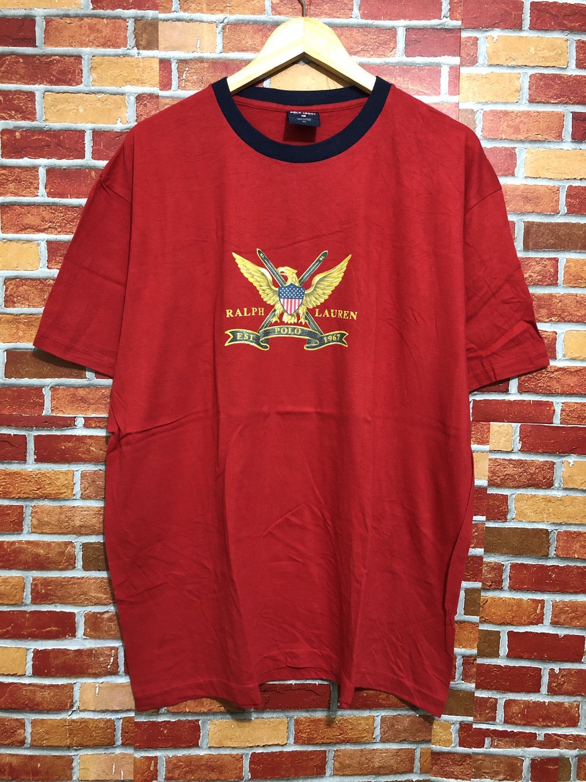 Vintage Vintage Polo Sport Ralph Lauren T-Shirt Size US L / EU 52-54 / 3 - 1 Thumbnail