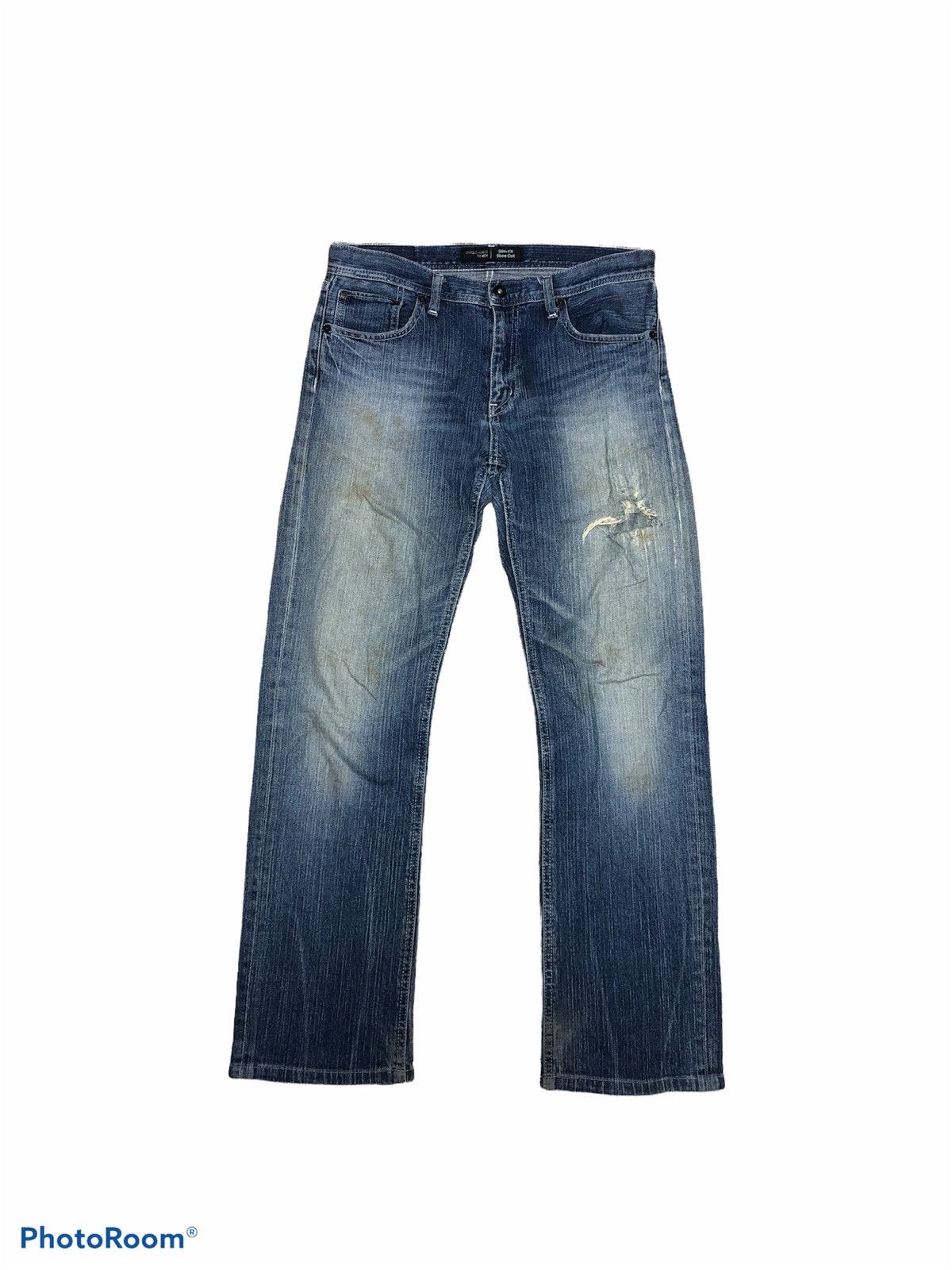 Japanese Brand × Vintage VTGE UNIQLO DISTRESSED DENIM Size US 30 / EU 46 - 1 Thumbnail