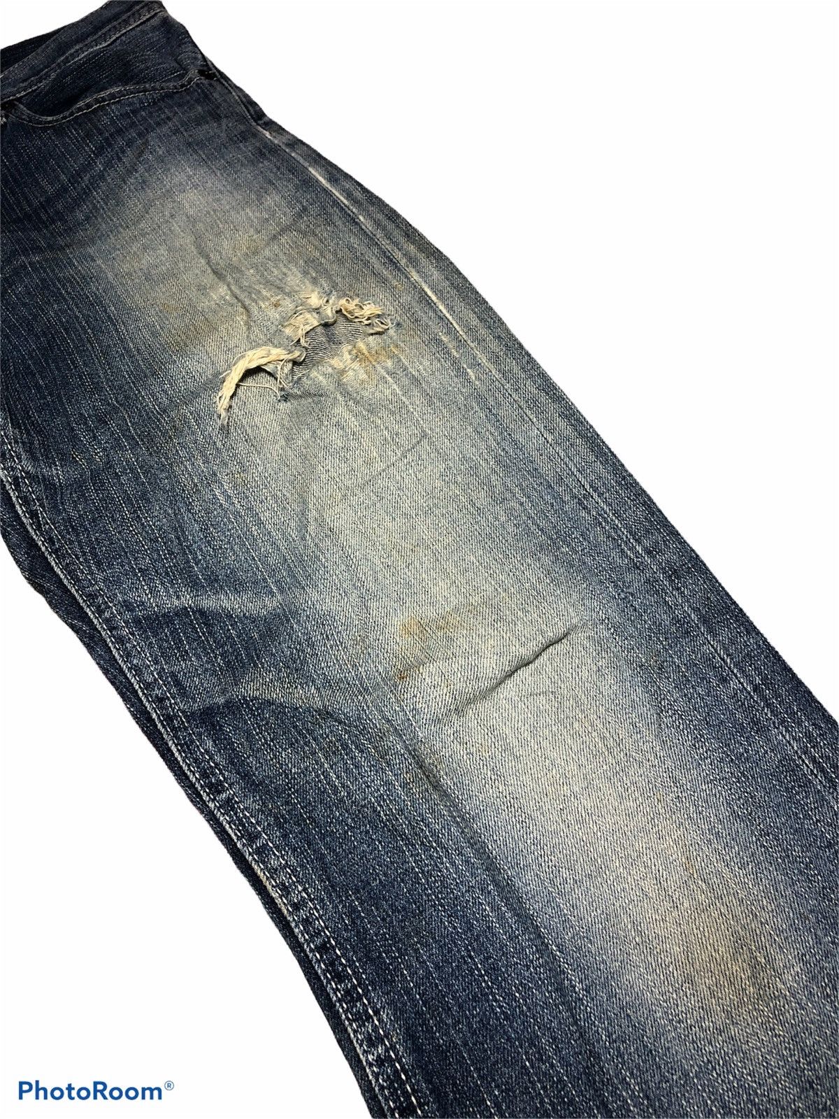 Japanese Brand × Vintage VTGE UNIQLO DISTRESSED DENIM Size US 30 / EU 46 - 5 Thumbnail