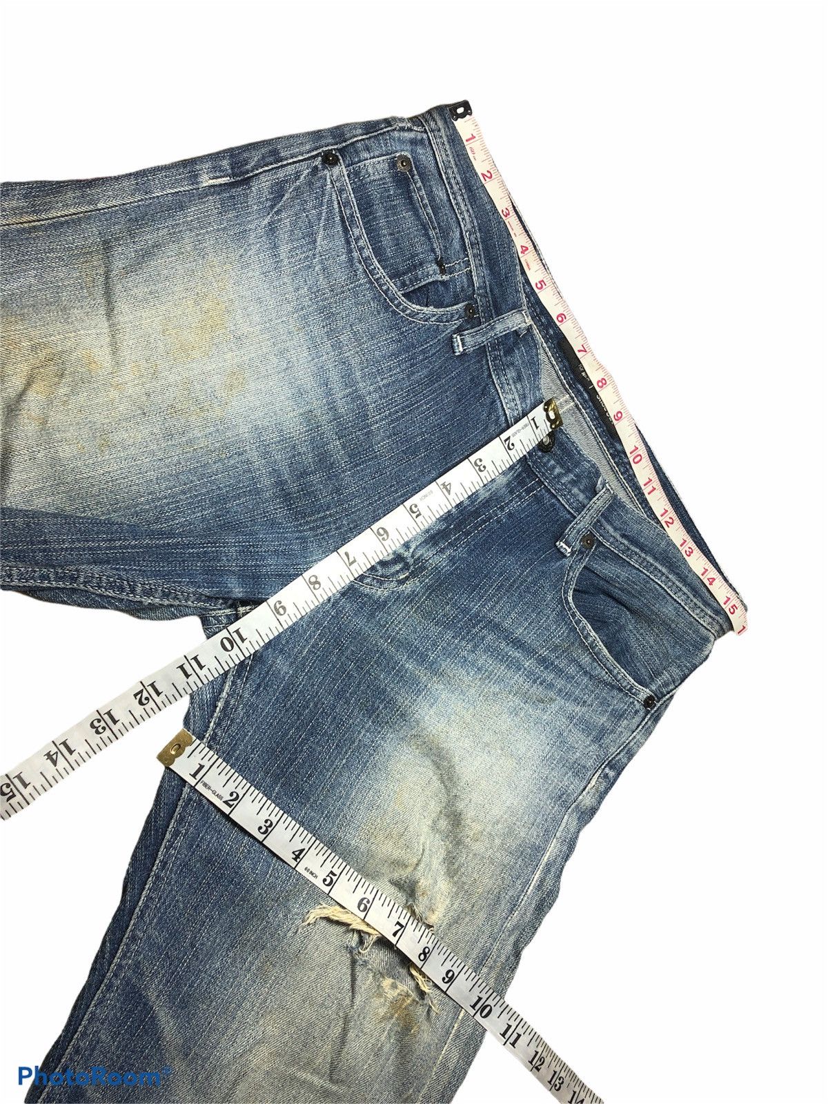 Japanese Brand × Vintage VTGE UNIQLO DISTRESSED DENIM Size US 30 / EU 46 - 6 Thumbnail