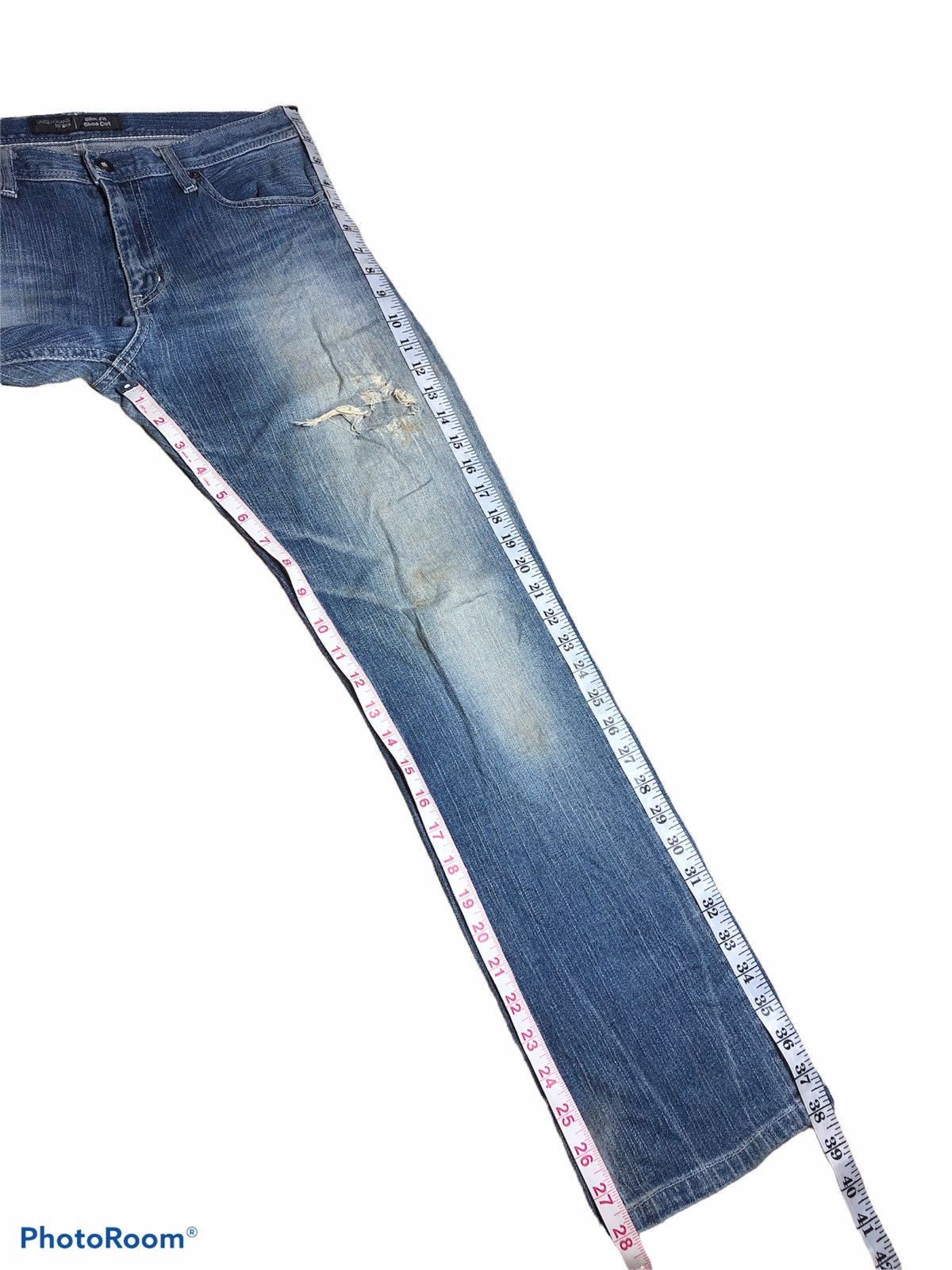 Japanese Brand × Vintage VTGE UNIQLO DISTRESSED DENIM Size US 30 / EU 46 - 8 Thumbnail