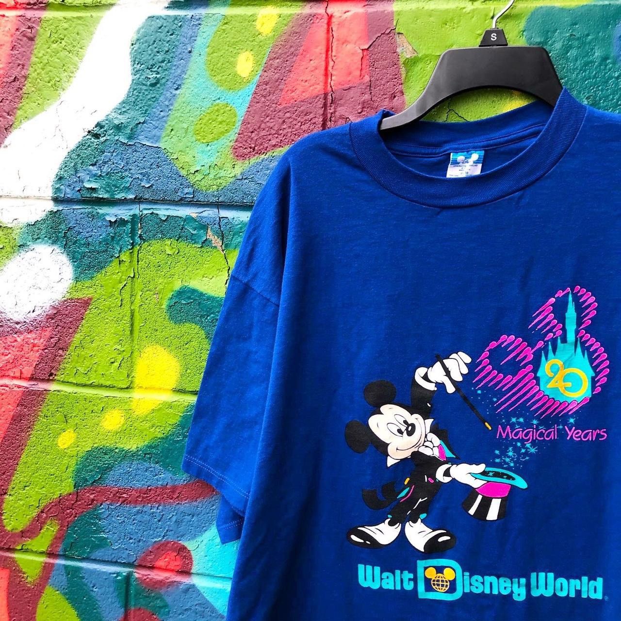 Disney × Mickey Mouse × Vintage 80s Vintage Magician Wizard Mickey Mouse T-Shirt disney Size US XL / EU 56 / 4 - 1 Thumbnail