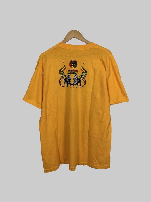 vintage 90s BOB MARLEY HAILE SELASSIE T-Shirt XL rastafari reggae hip hop  rap