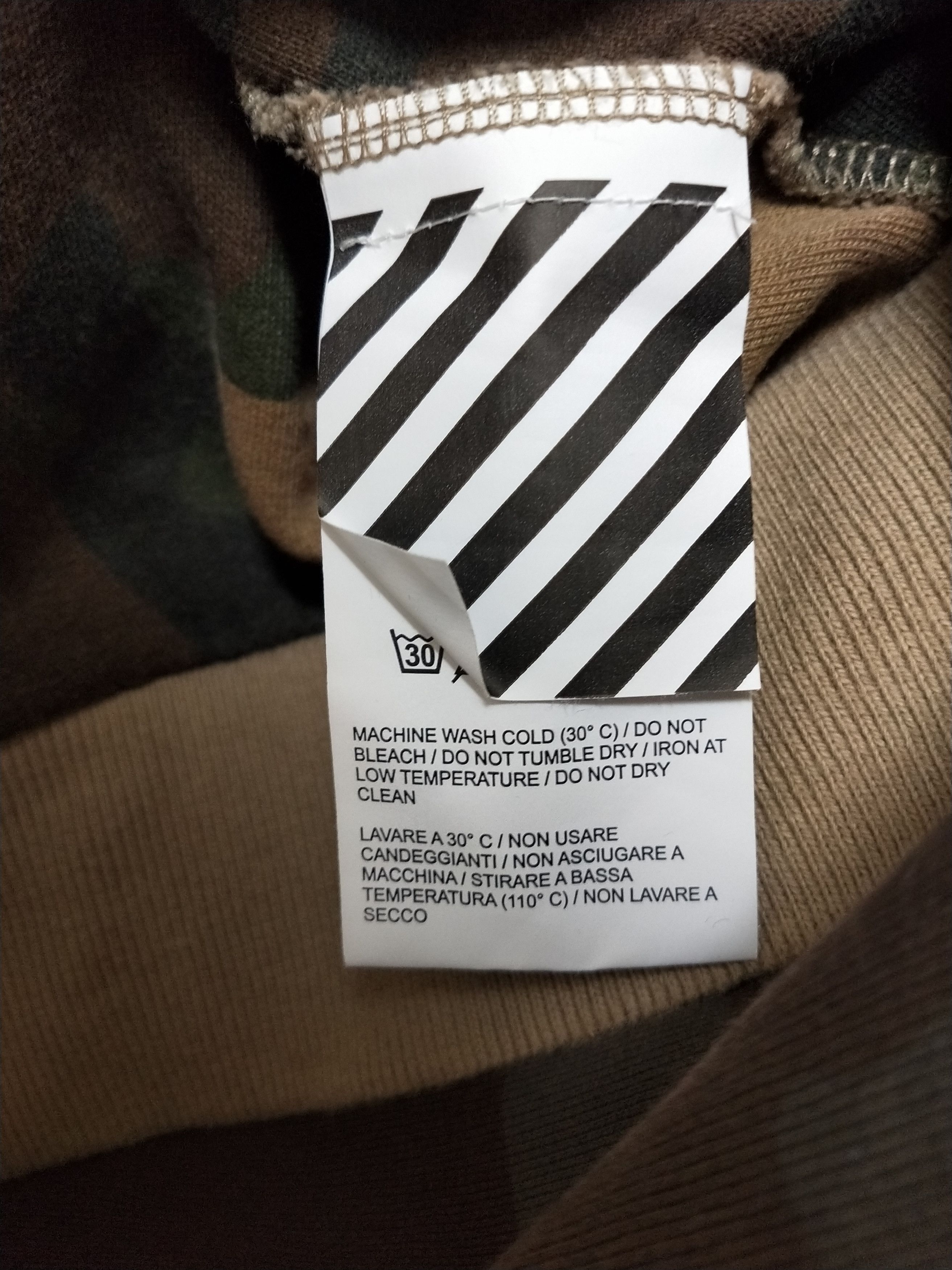 Off-White Camo Reconstructed Arrows Hoodies Size US L / EU 52-54 / 3 - 6 Thumbnail