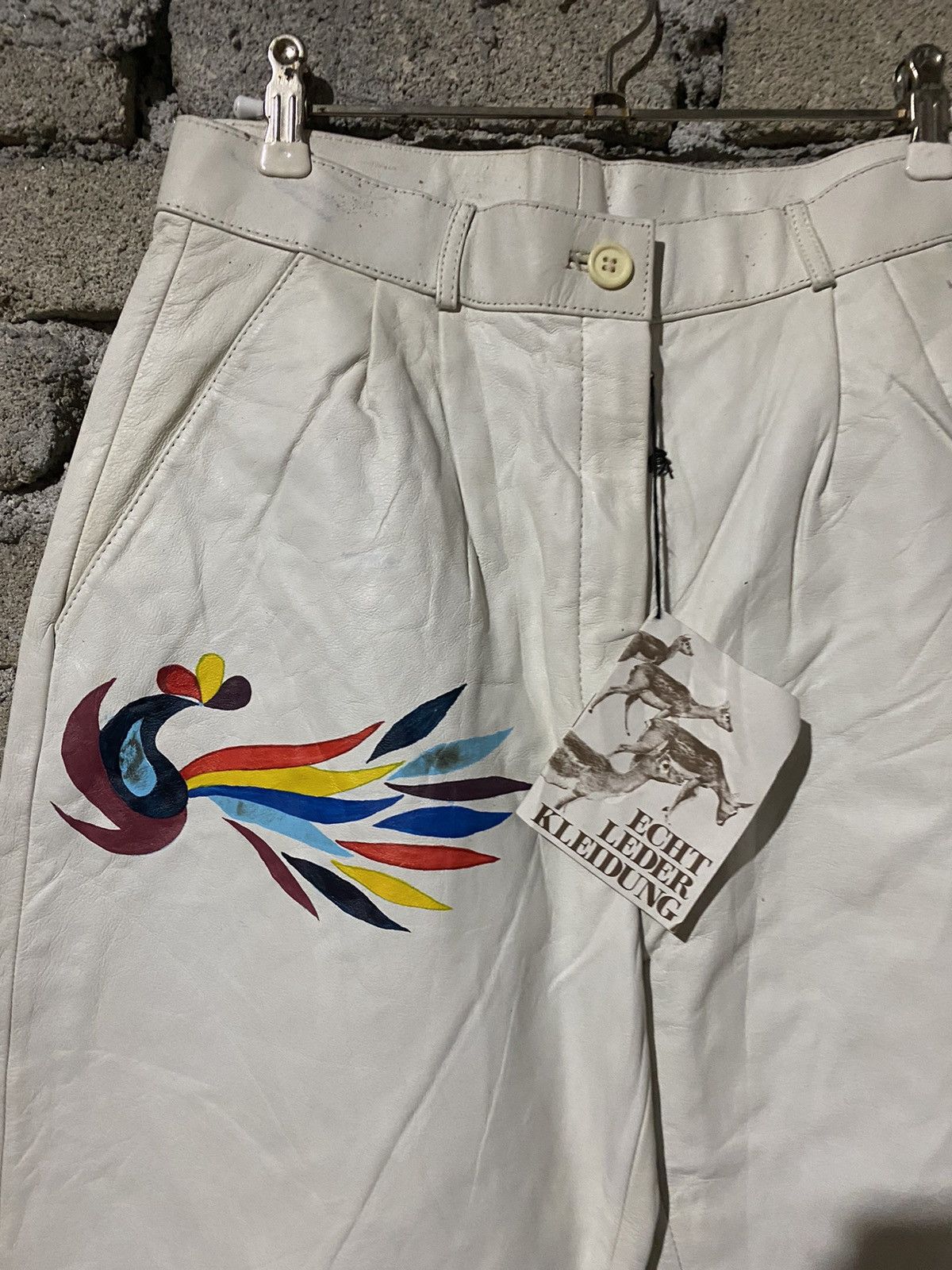 Genuine Leather 🔥SALE🔥ECHT LEDER KLEIDUNG PANTS Size US 28 / EU 44 - 5 Thumbnail