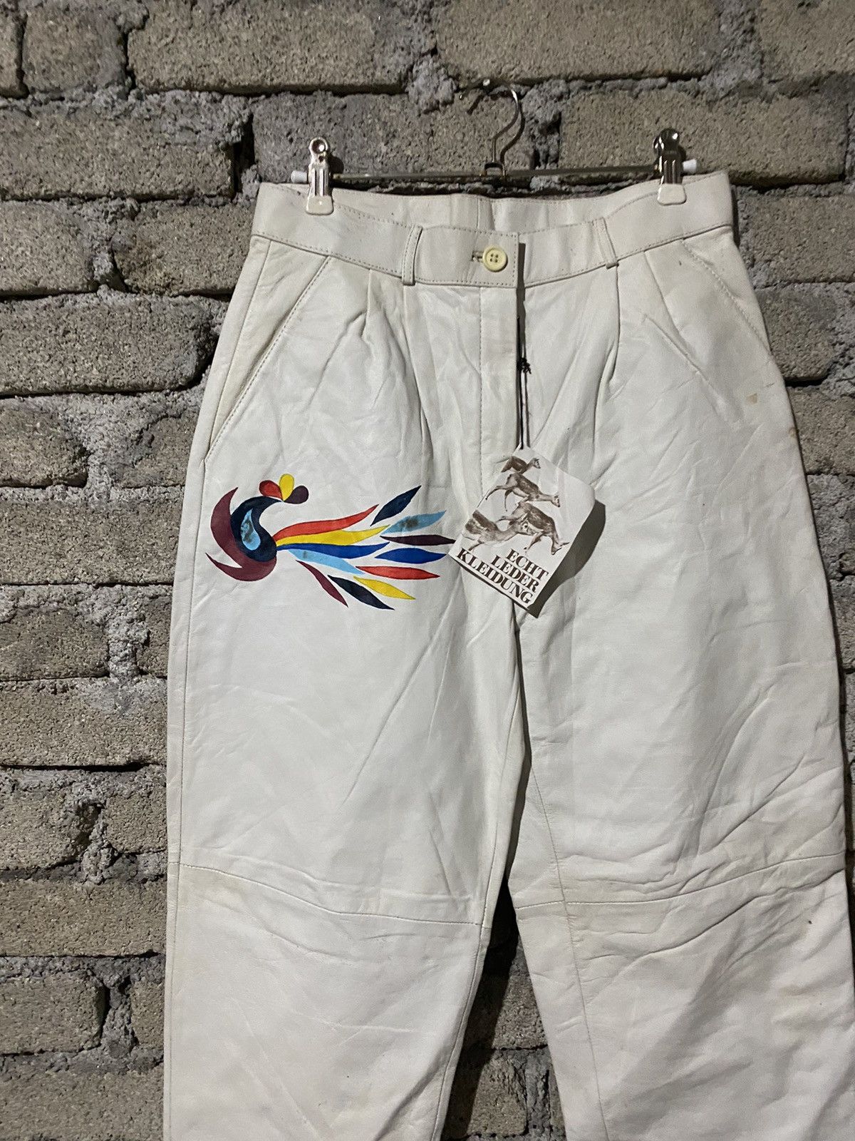 Genuine Leather 🔥SALE🔥ECHT LEDER KLEIDUNG PANTS Size US 28 / EU 44 - 4 Thumbnail
