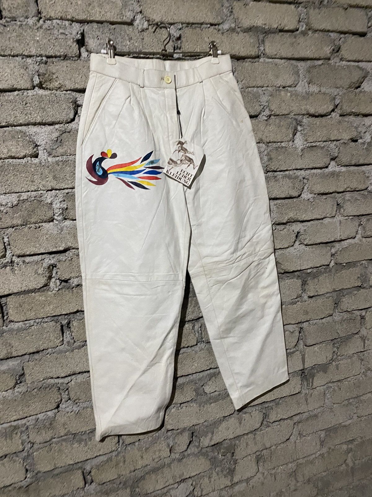 Genuine Leather 🔥SALE🔥ECHT LEDER KLEIDUNG PANTS Size US 28 / EU 44 - 3 Thumbnail