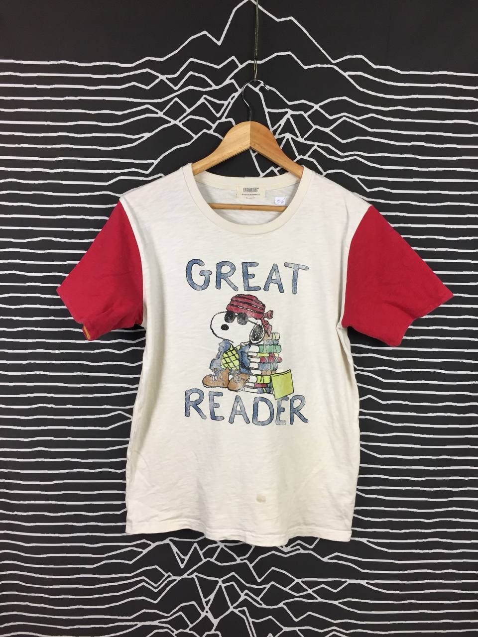 Cartoon Network Vtg Peanuts Snoopy Great Reader Cartoon Tee Size US M / EU 48-50 / 2 - 2 Thumbnail