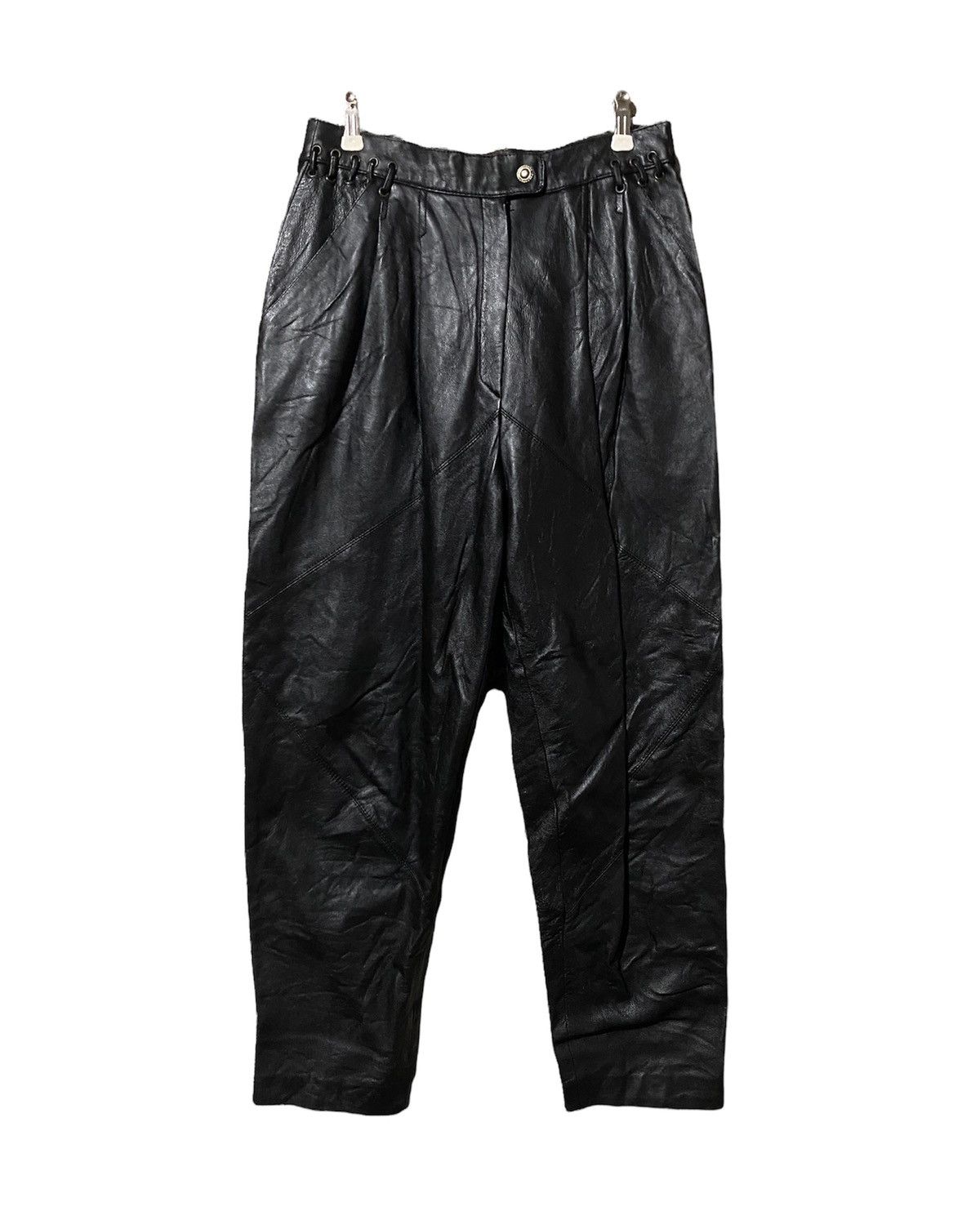Vintage 🔥SALE🔥KOREAN DESIGNER CHOI YOUNG HEE LEATHER PANTS Size US 28 / EU 44 - 1 Thumbnail