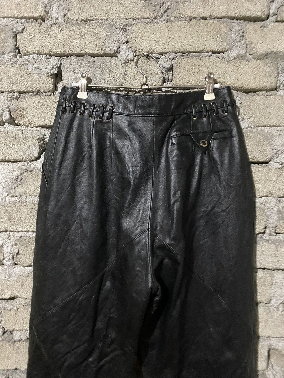 Vintage 🔥SALE🔥KOREAN DESIGNER CHOI YOUNG HEE LEATHER PANTS Size US 28 / EU 44 - 6 Thumbnail